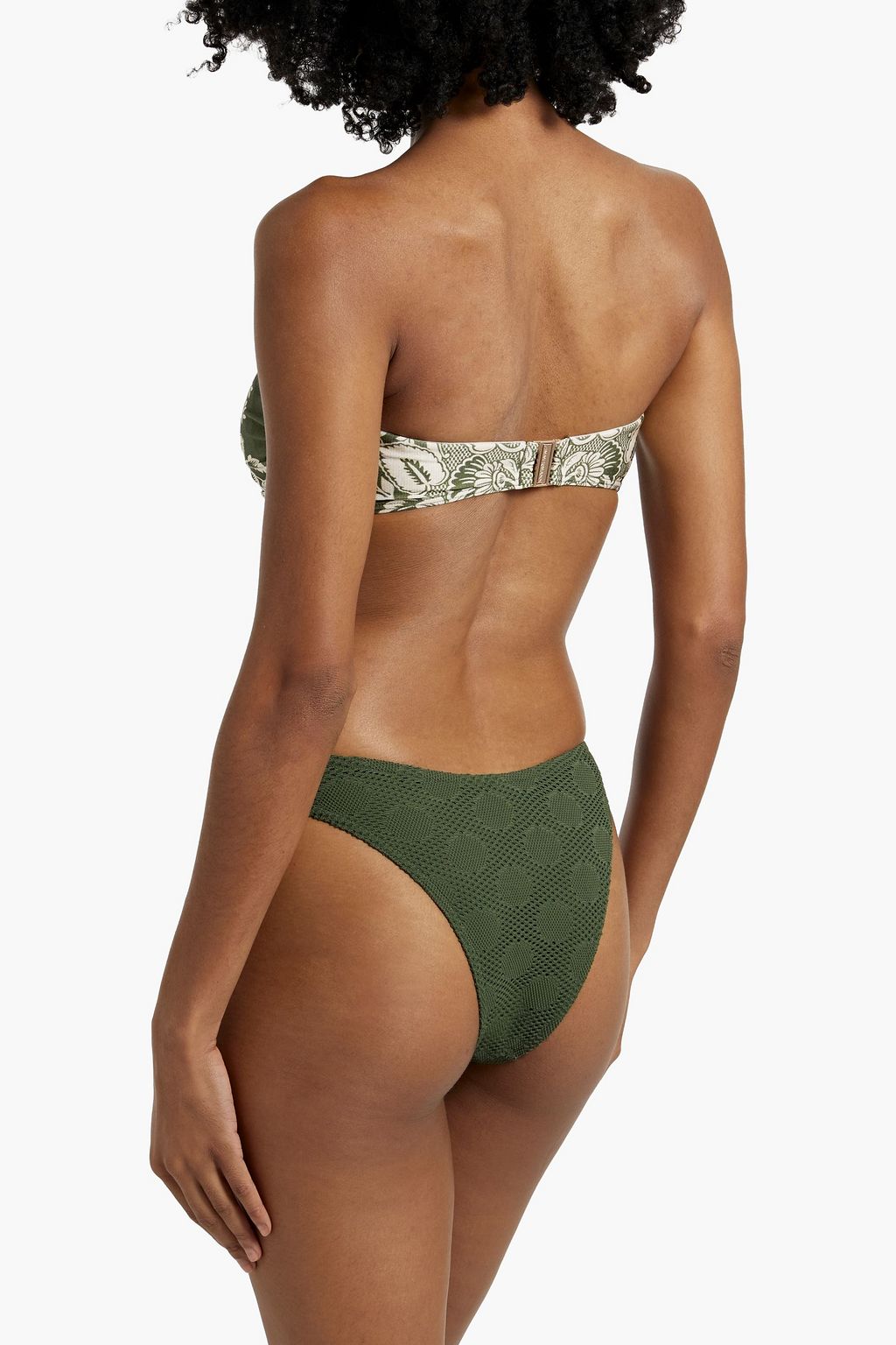 ZIMMERMANN Printed bandeau bikini