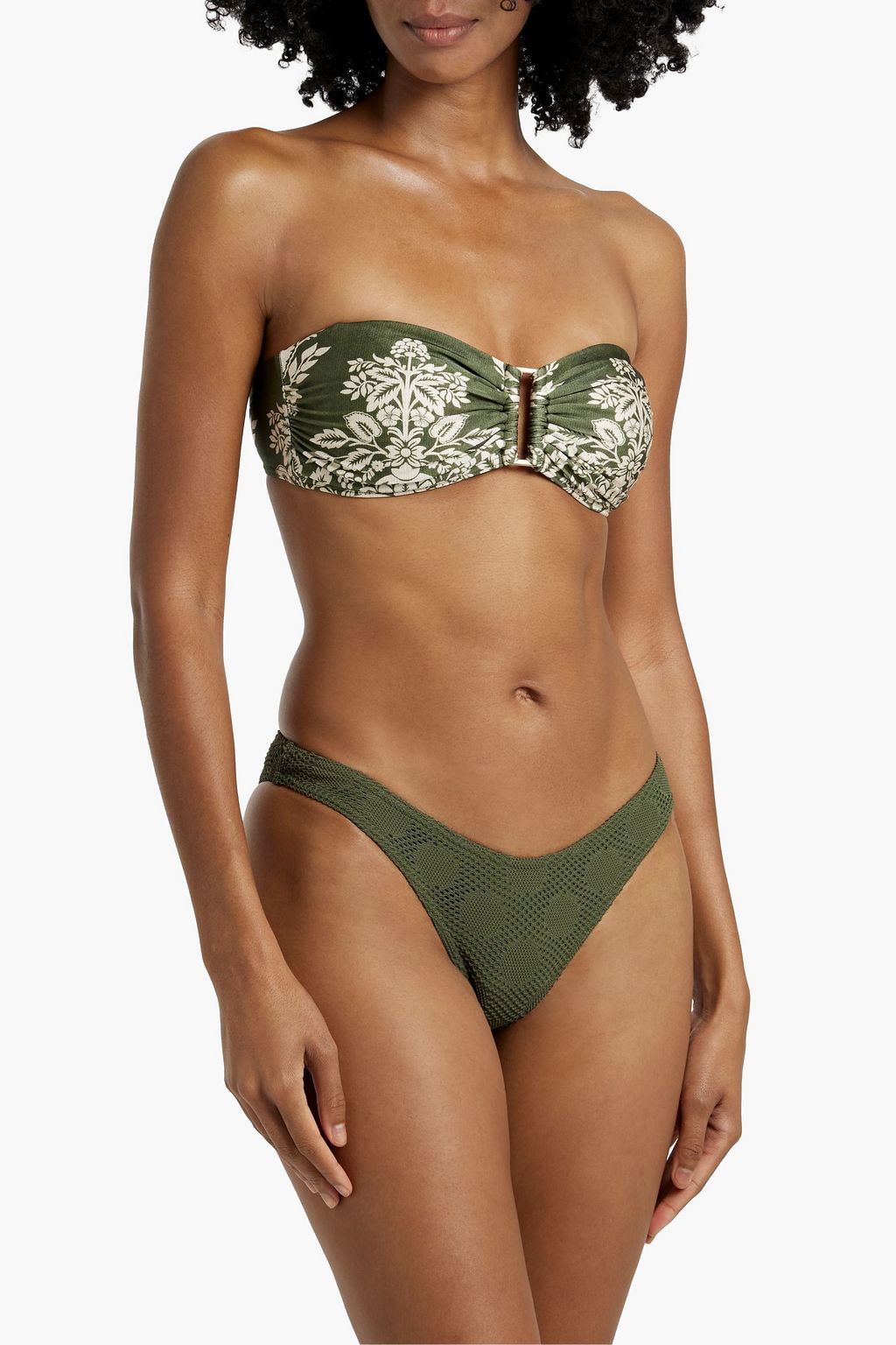 ZIMMERMANN Printed bandeau bikini