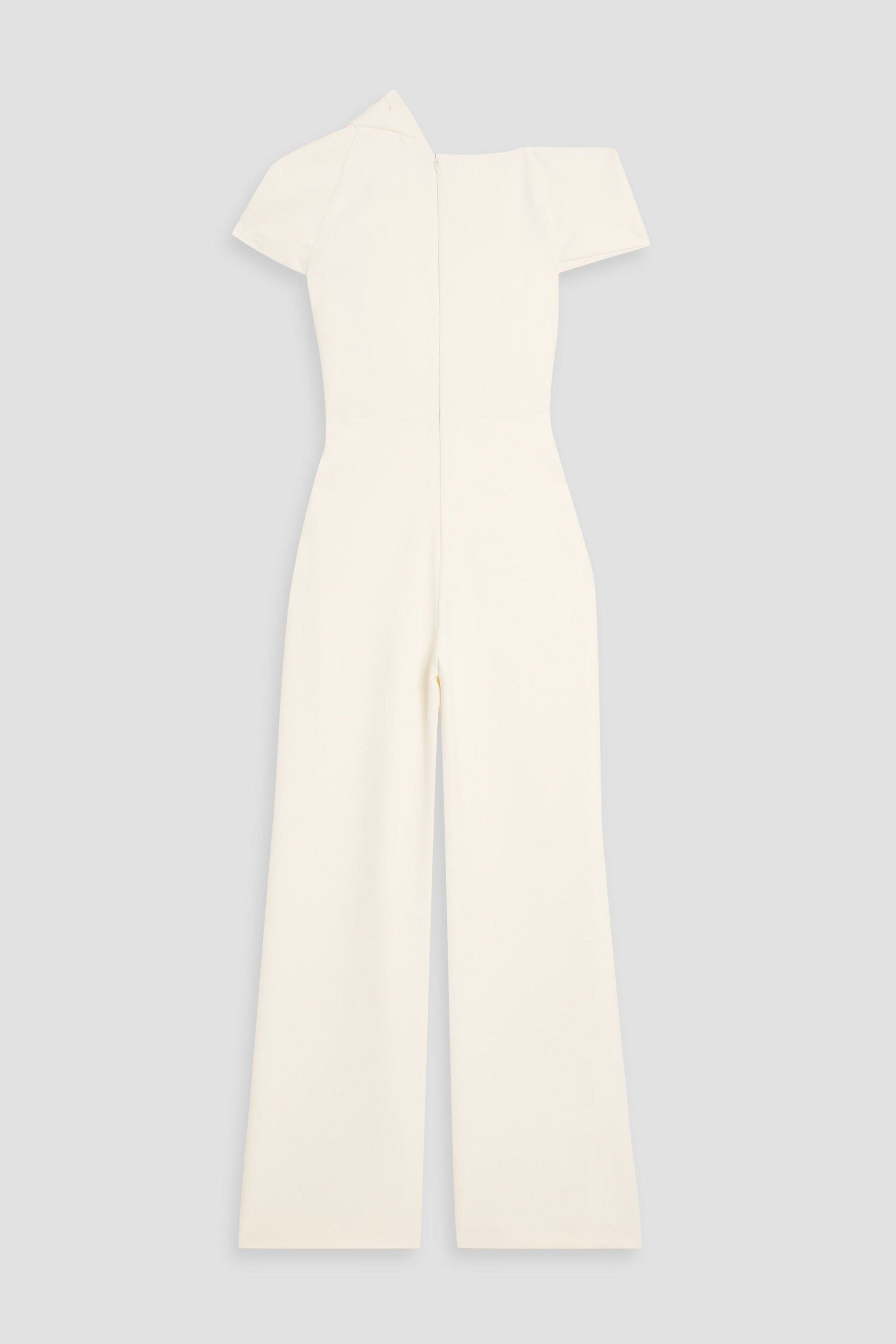 Safiyaa Draped crepe wide-leg jumpsuit