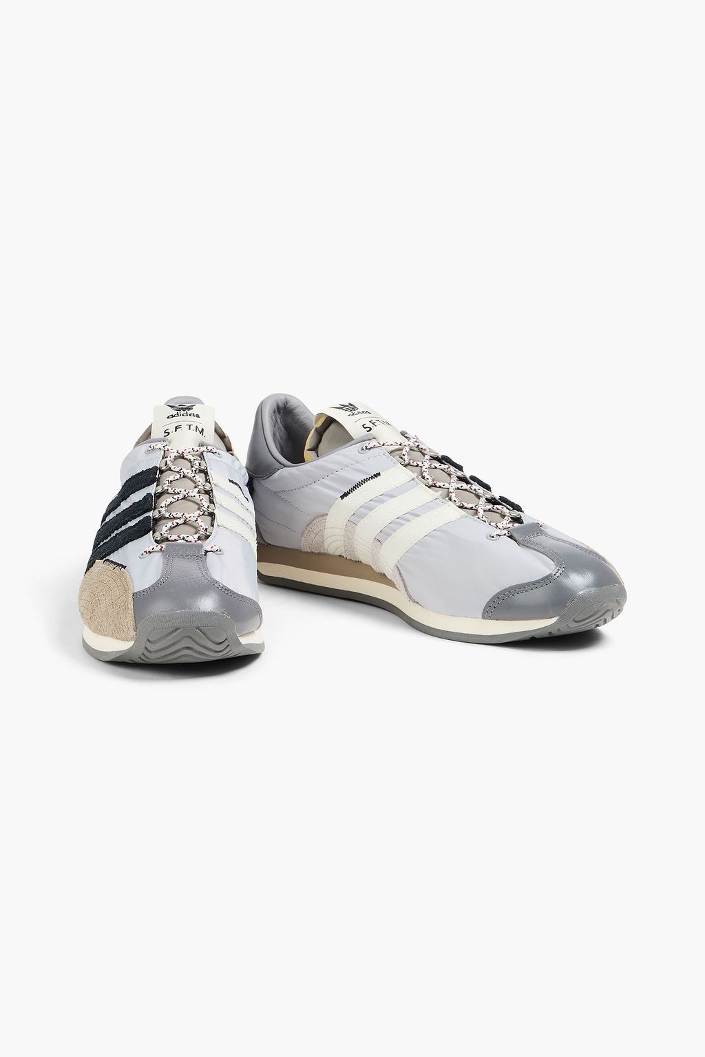 ADIDAS ORIGINALS X SONG FOR THE MUTE Country Sneakers aus Leder, Shell und Veloursleder