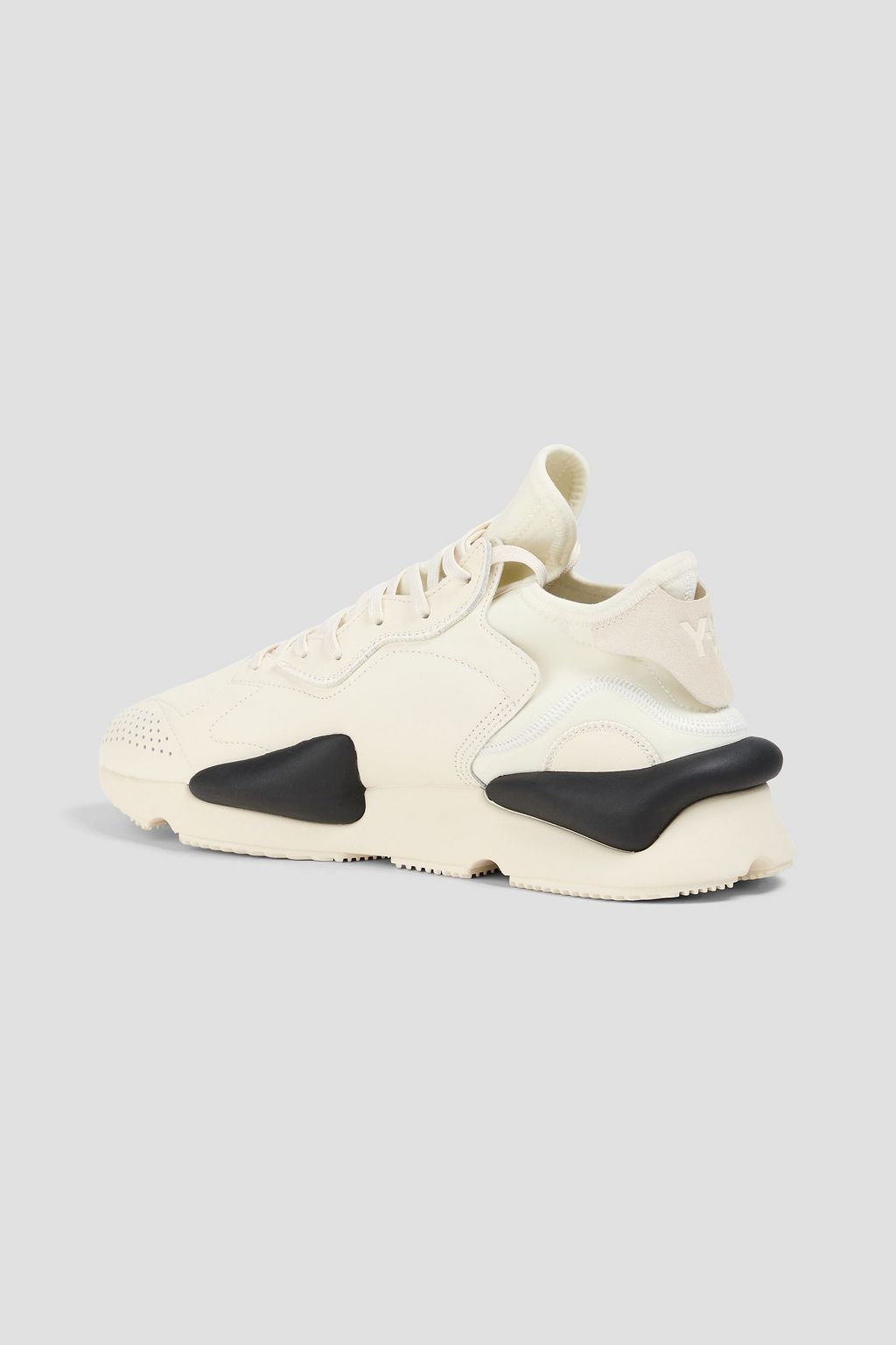 Y-3 카이와 퍼포레이트 디테일 가죽 & 스쿠버 스니커즈