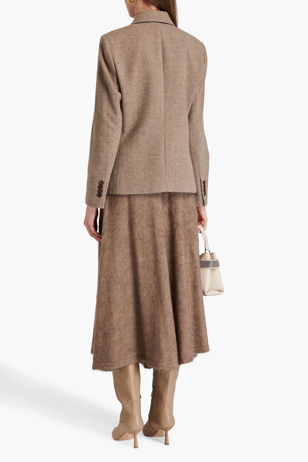 BRUNELLO CUCINELLI Doppelreihiger Blazer aus Webstoff