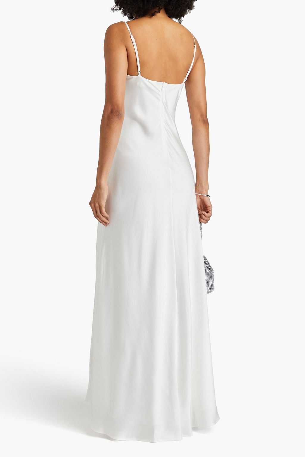 SIMKHAI Finley satin-crepe gown