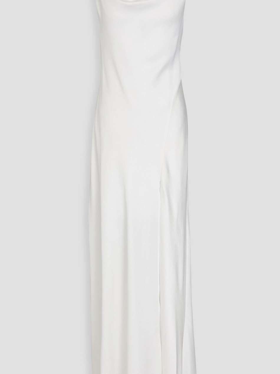 finley satin-crepe gown