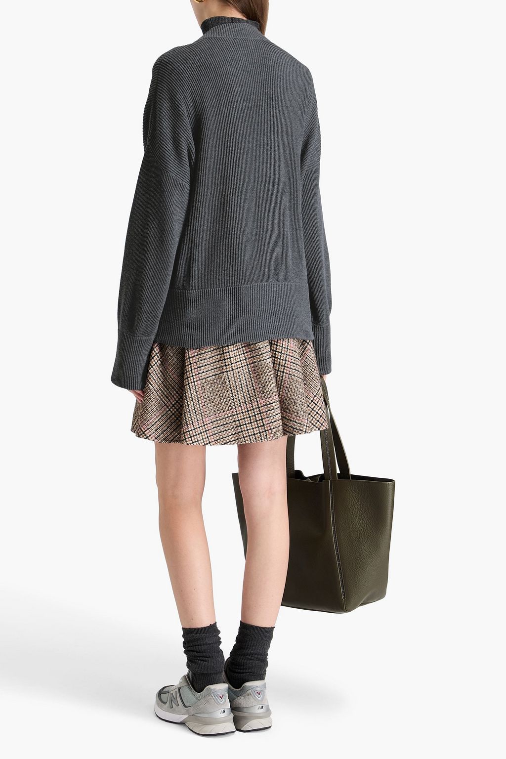 BRUNELLO CUCINELLI 비즈 장식 리브 코튼 카디건