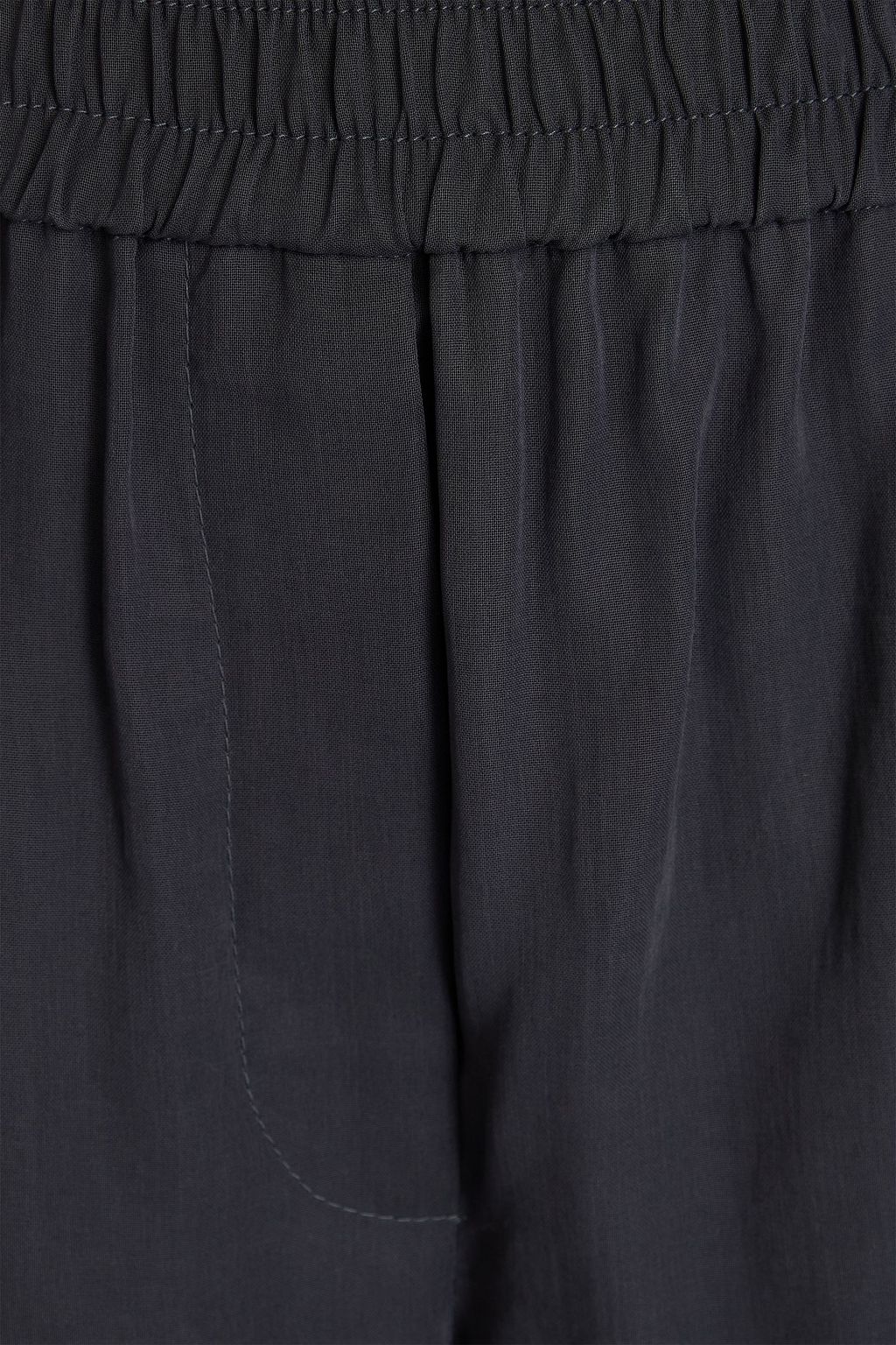 BRUNELLO CUCINELLI Bead-embellished cotton track pants
