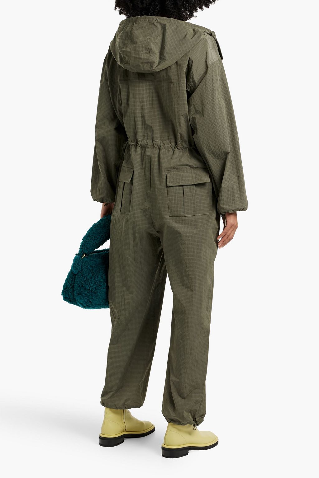 GANNI Ripstop hooded jumpsuit