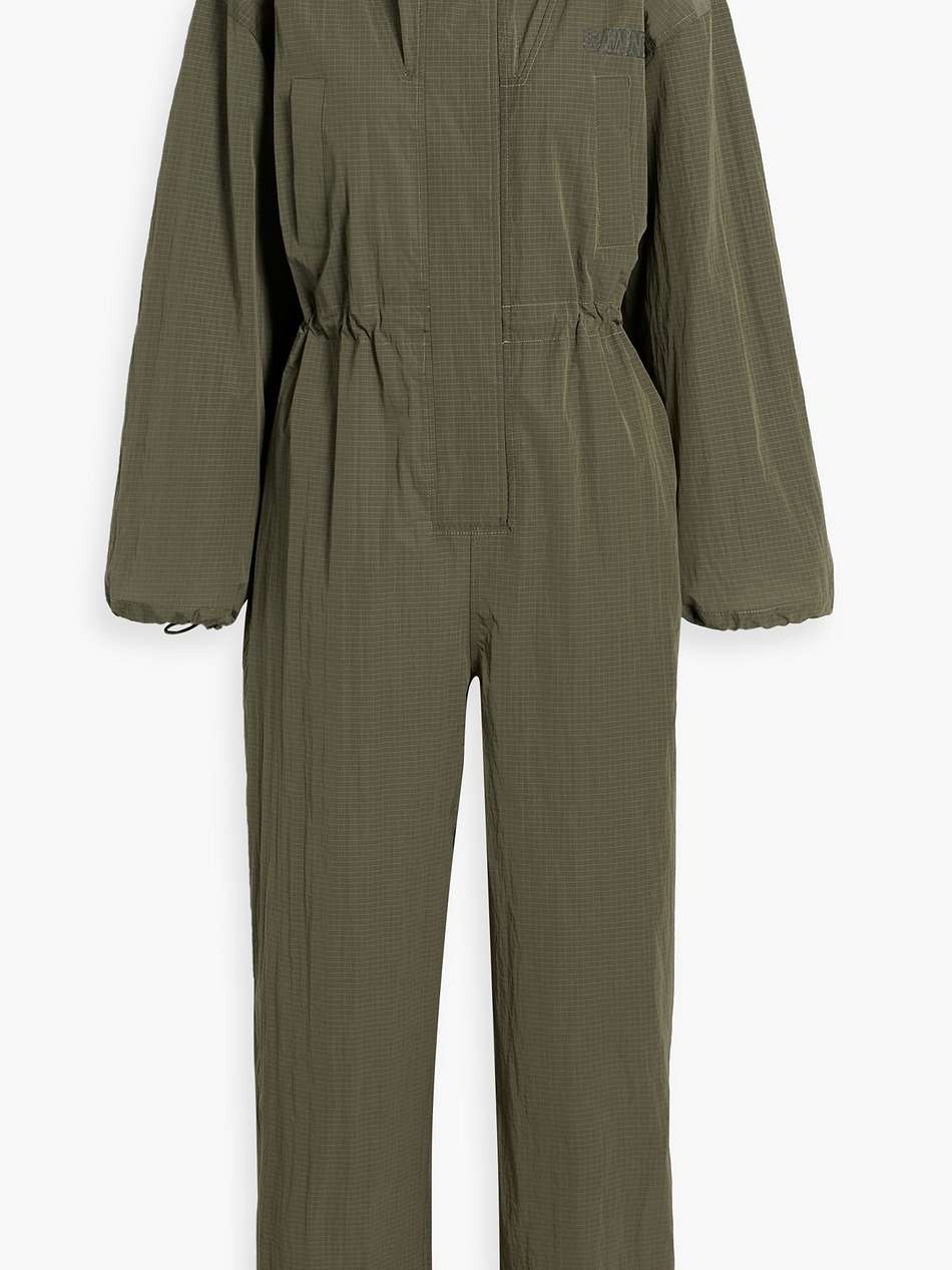 ripstop hooded jumpsuit
