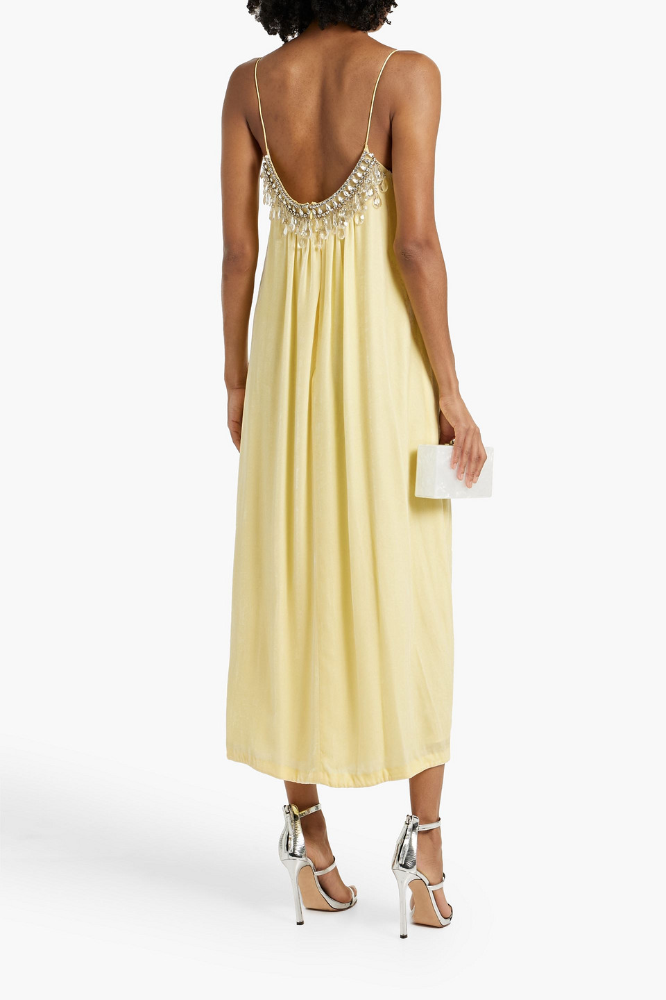 Zimmermann Matchmaker Diamante Slipdress In Yellow