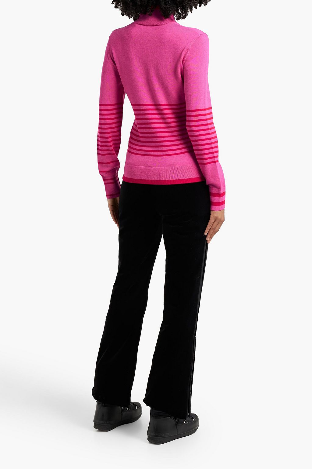 ERIN SNOW Jackie striped merino wool turtleneck sweater