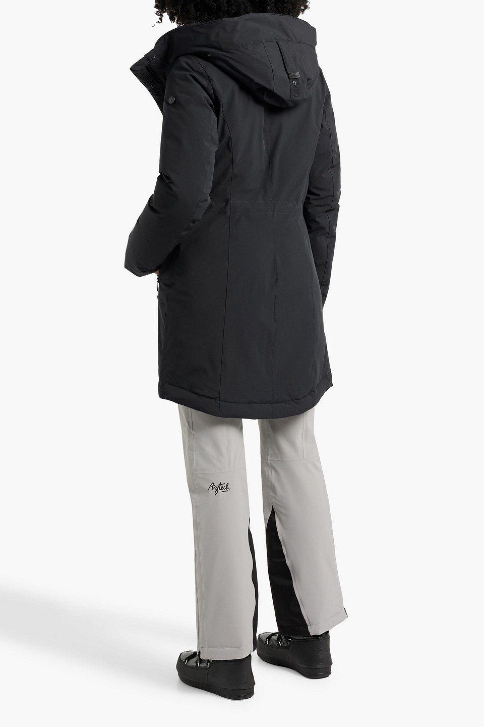 Shop Goldbergh Maple Shell Hooded Down Parka In Black