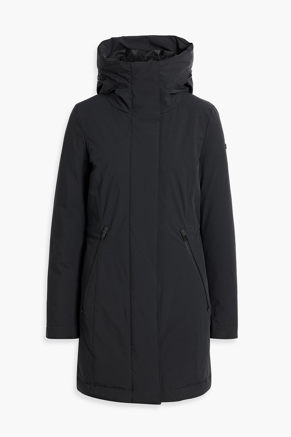 Goldbergh Maple Shell Hooded Down Parka In Black