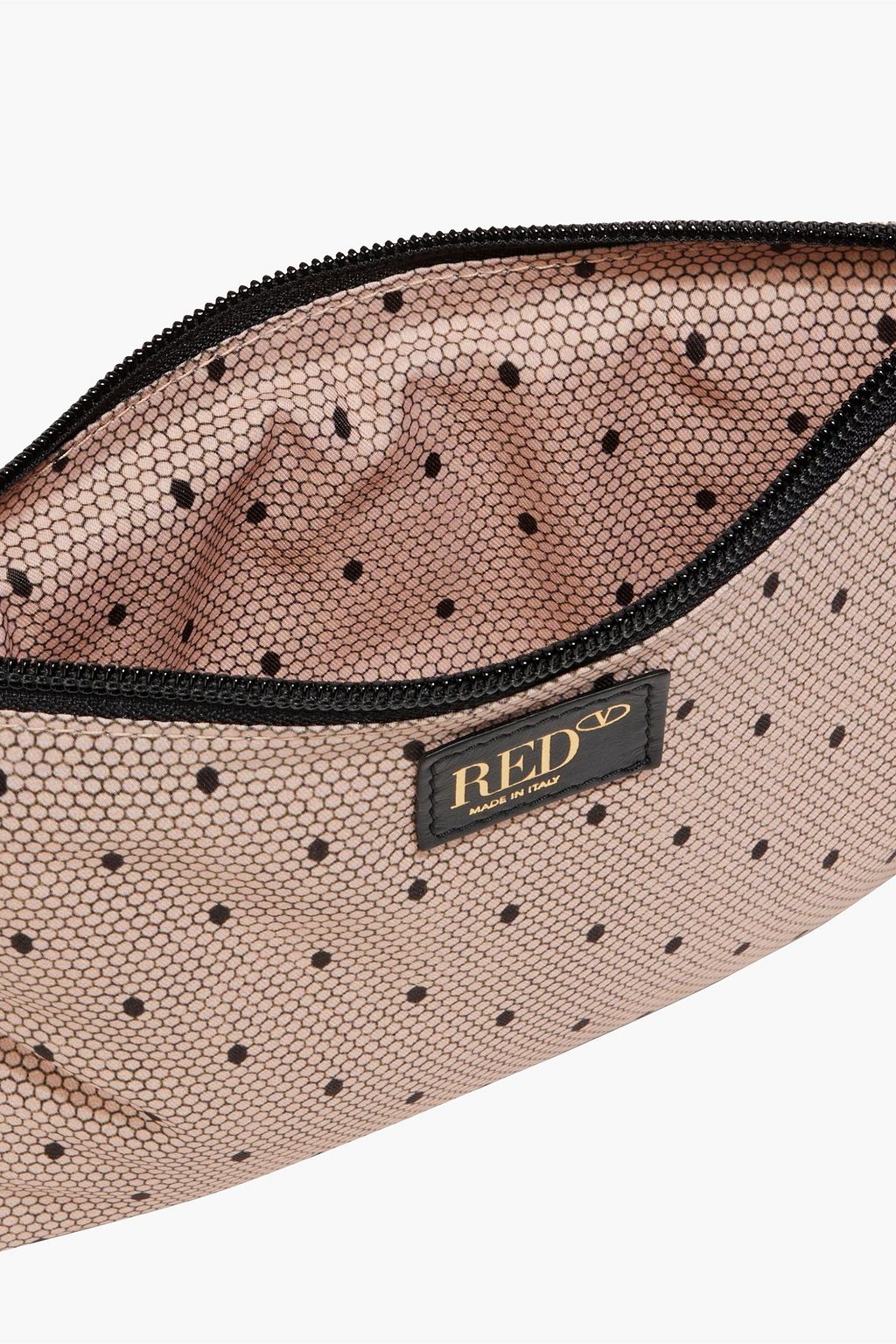 RED(V) Printed cotton cosmetics case