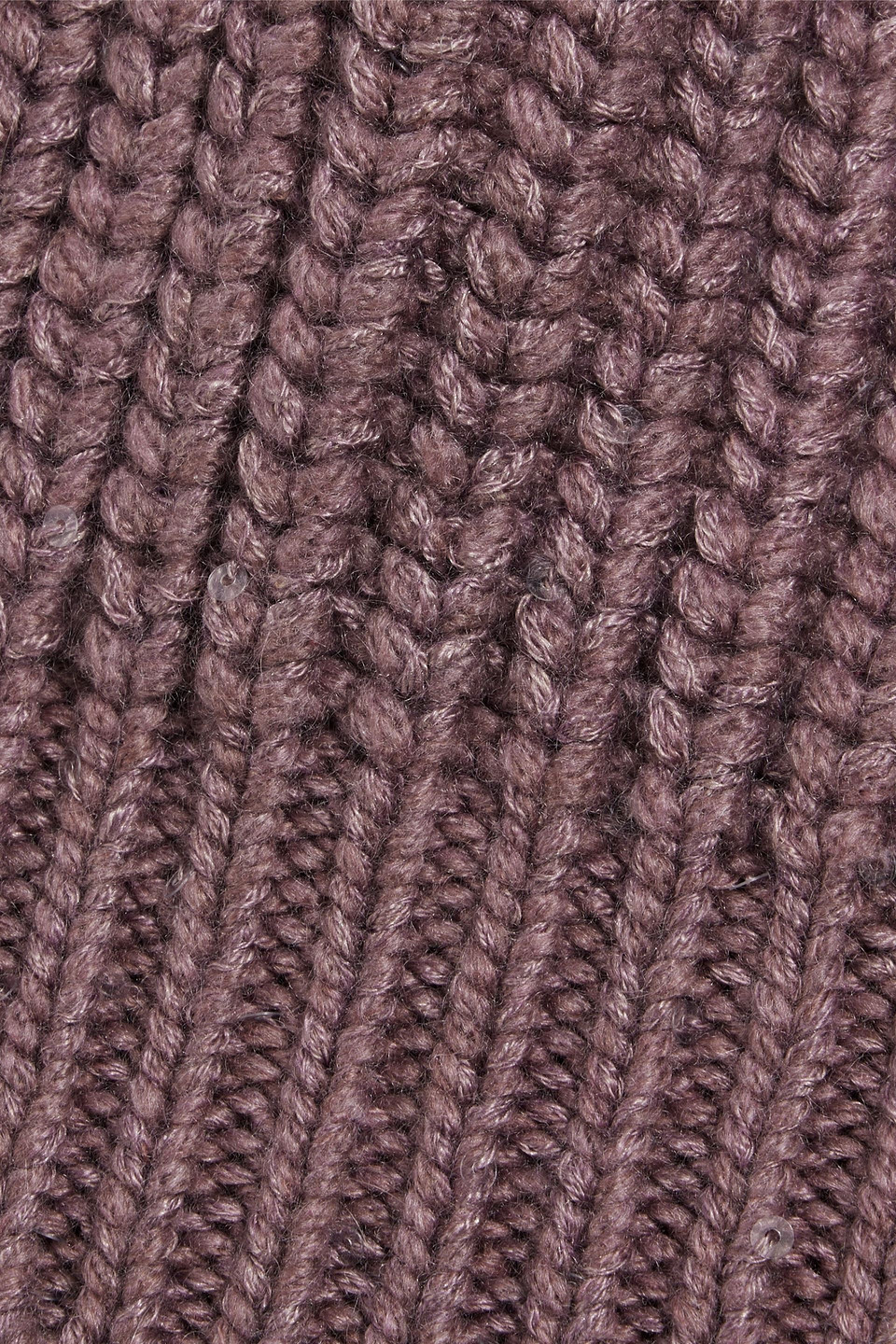 BRUNELLO CUCINELLI RIBBED SEQUIN-EMBELLISHED CASHMERE AND SILK-BLEND BEANIE