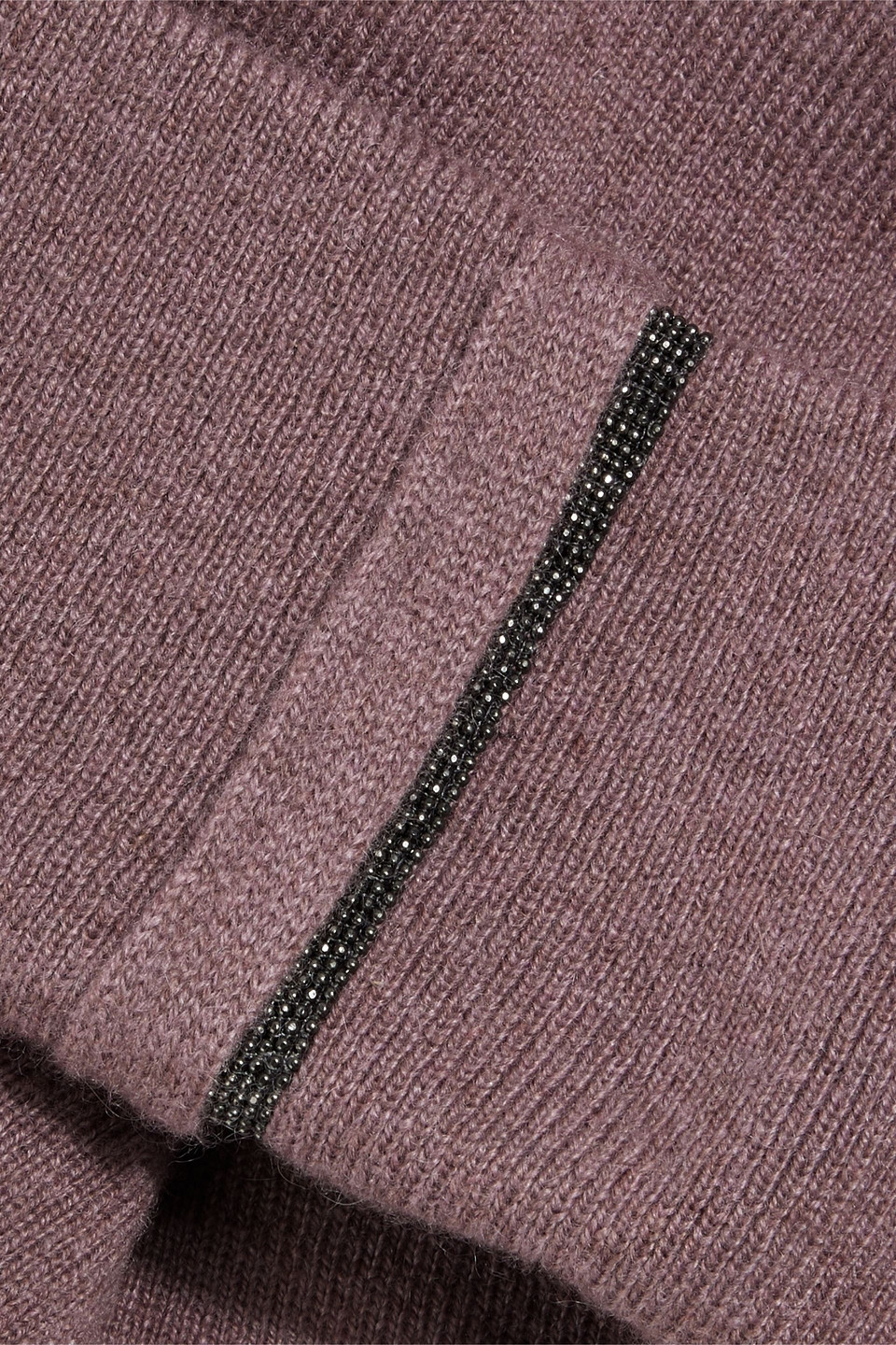 BRUNELLO CUCINELLI BEAD-EMBELLISHED CASHMERE BEANIE