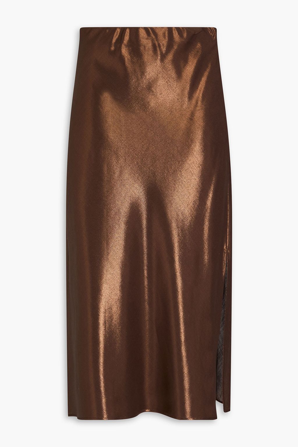 BRUNELLO CUCINELLI Metallic woven midi skirt THE OUTNET