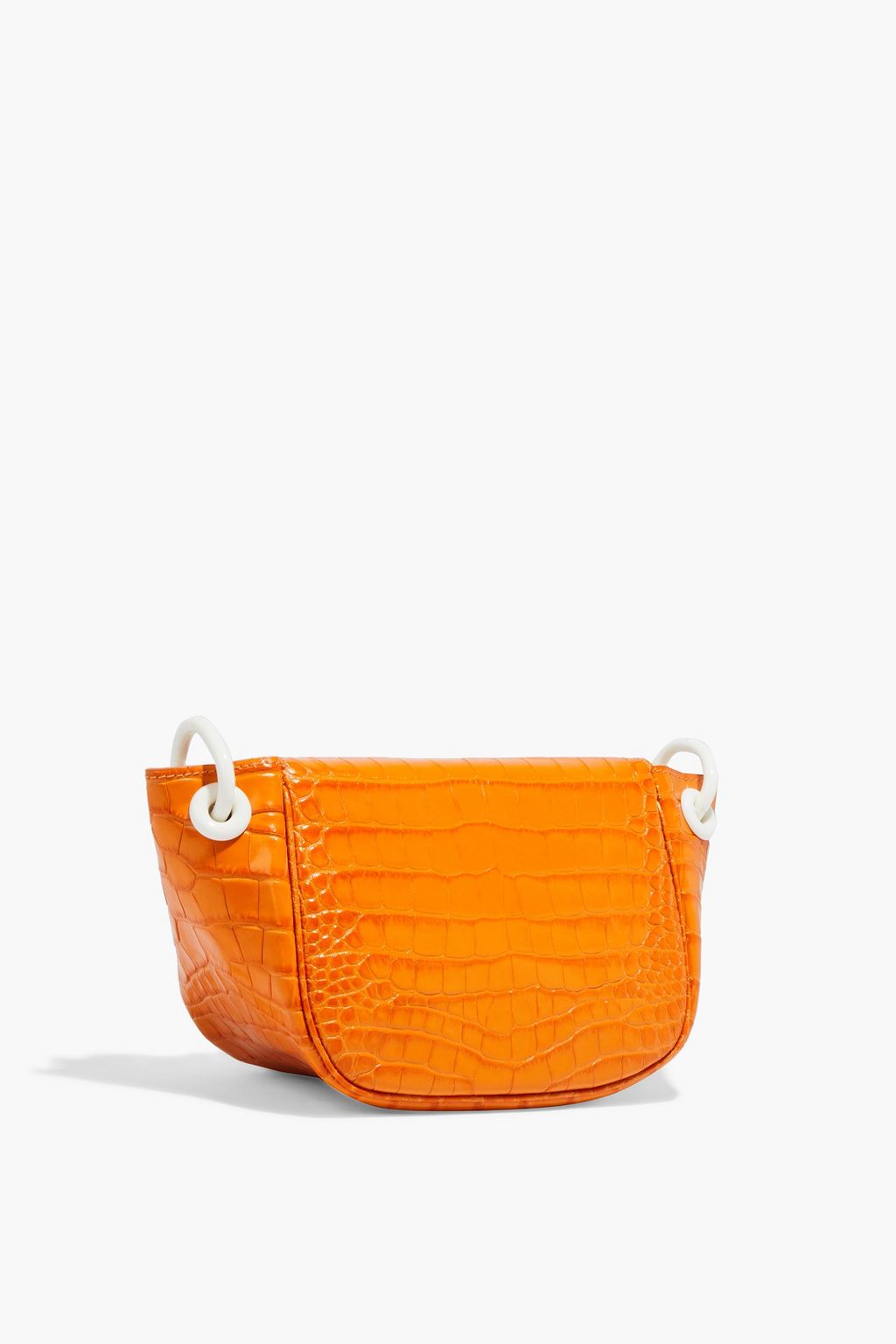 SIMON MILLER Bend croc-effect leather shoulder bag