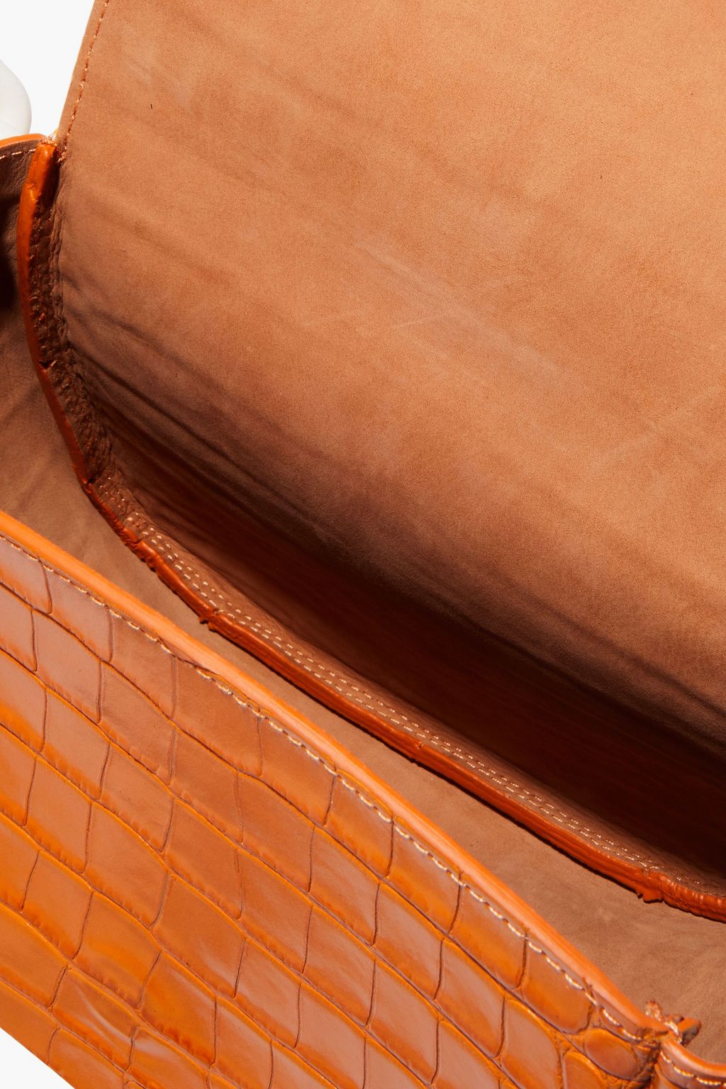 SIMON MILLER Bend croc-effect leather shoulder bag