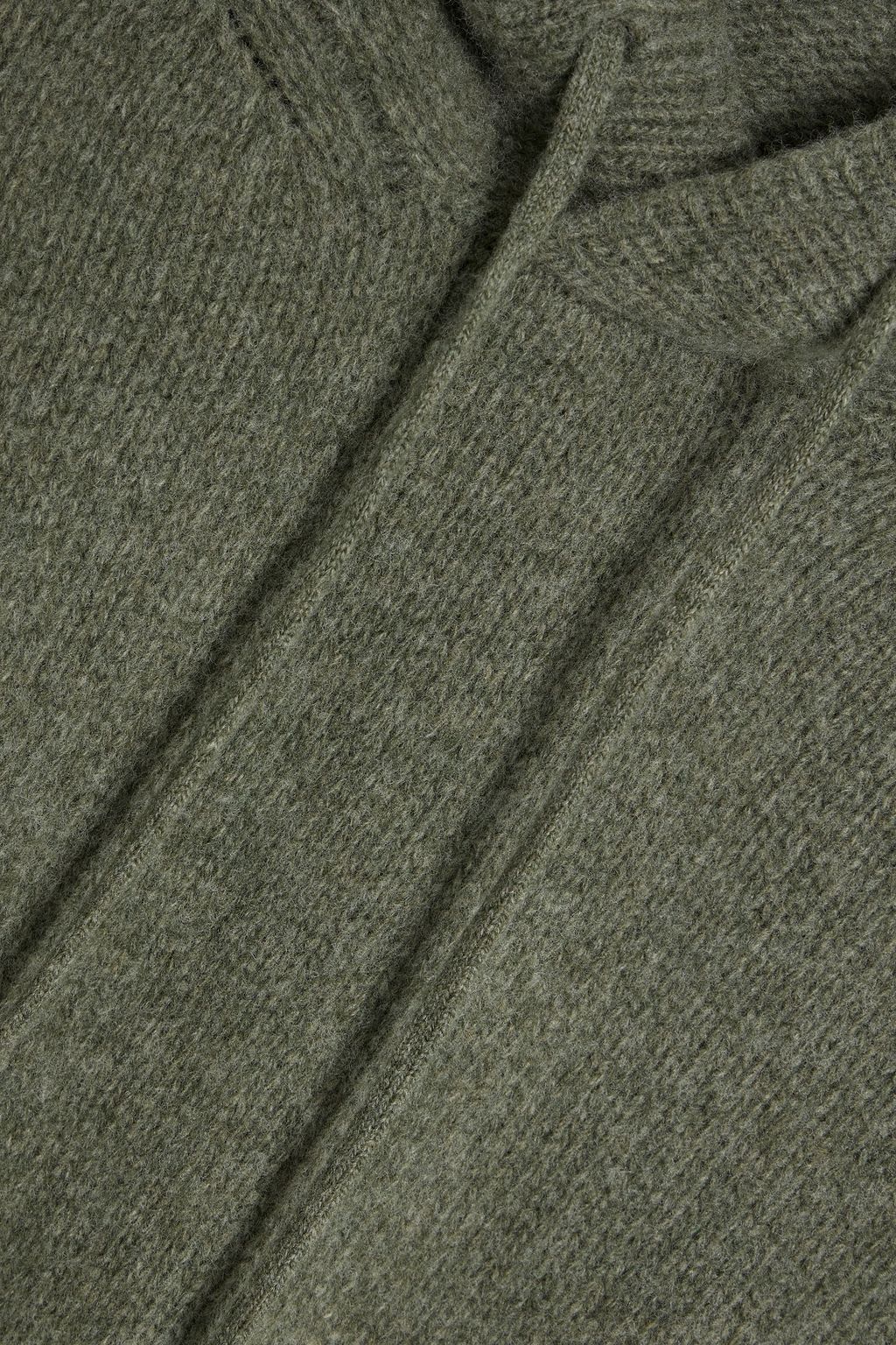 HOLDEN Intarsia merino wool hoodie