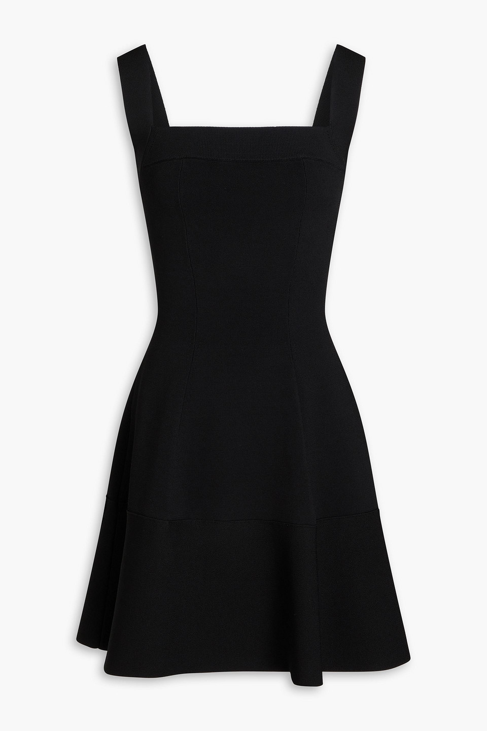 Shop Simkhai Ivona Stretch-knit Mini Dress In Black