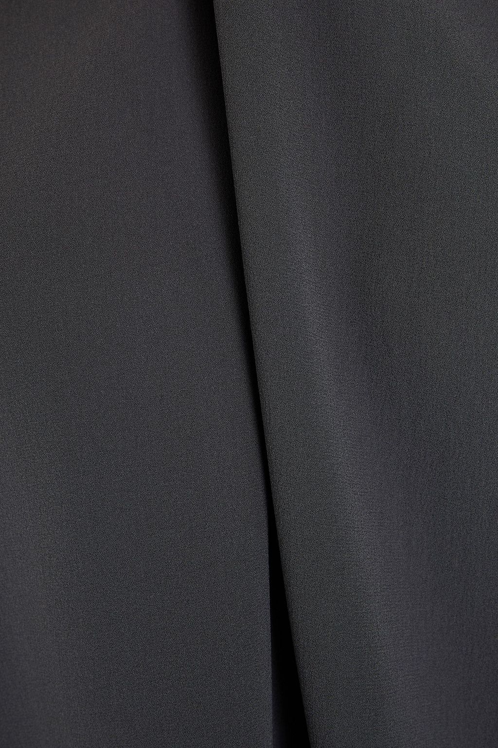 BRUNELLO CUCINELLI 컷아웃 디테일 실크 크레이프 탑
