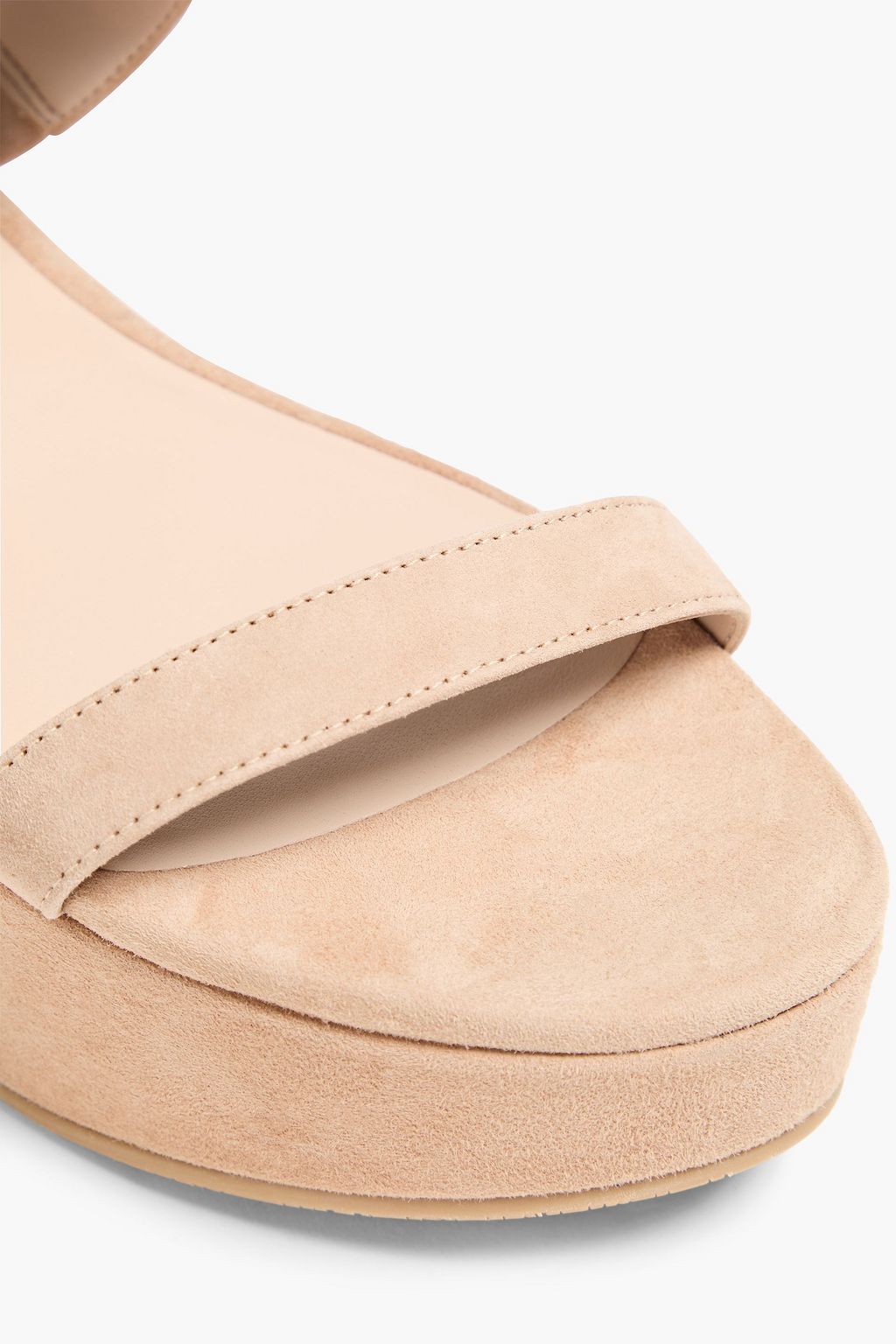 STUART WEITZMAN スエード プラットフォームミュール