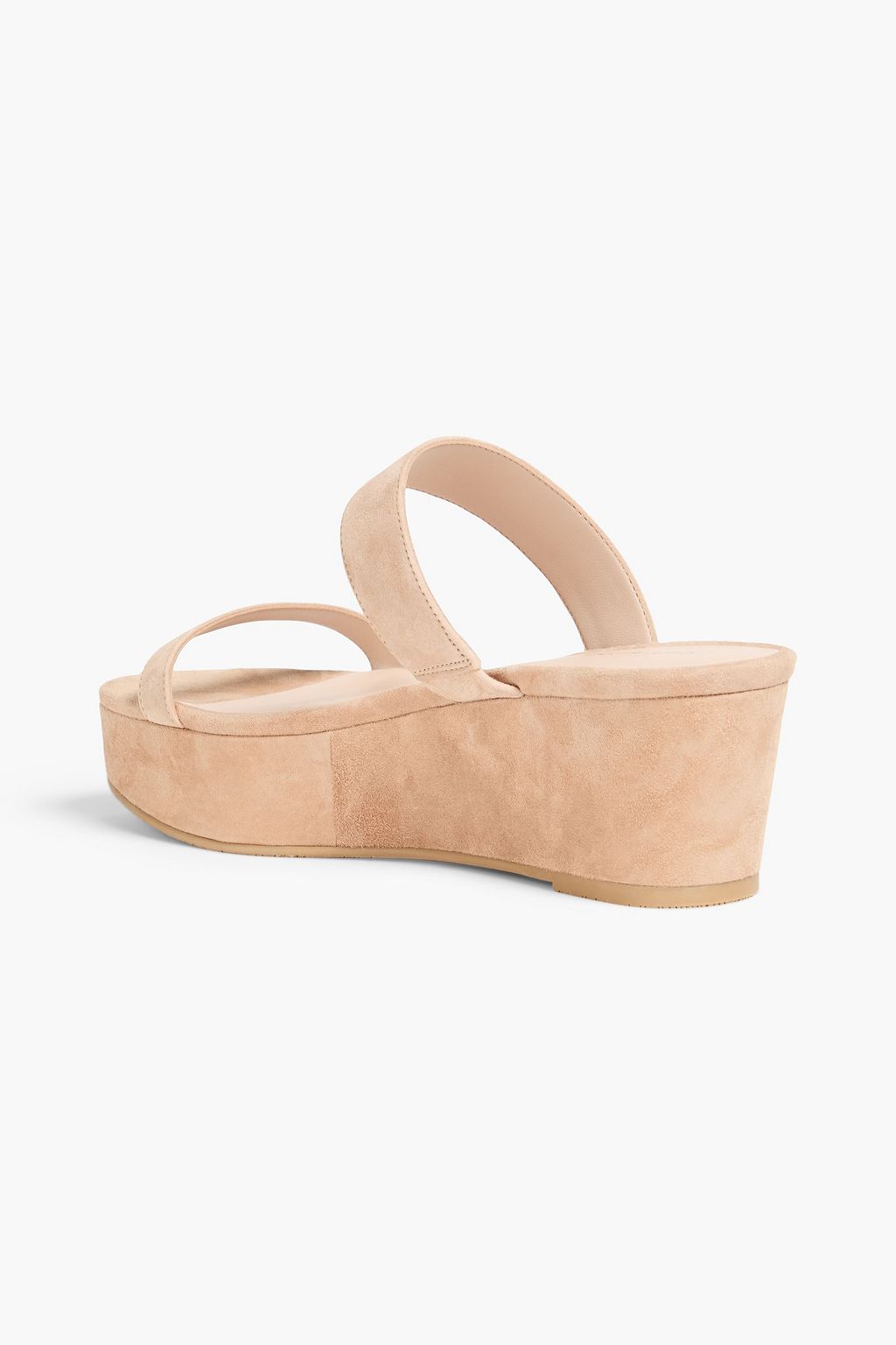 STUART WEITZMAN スエード プラットフォームミュール