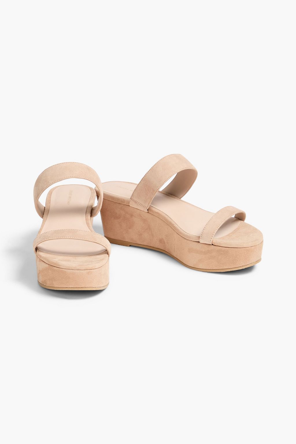 STUART WEITZMAN スエード プラットフォームミュール