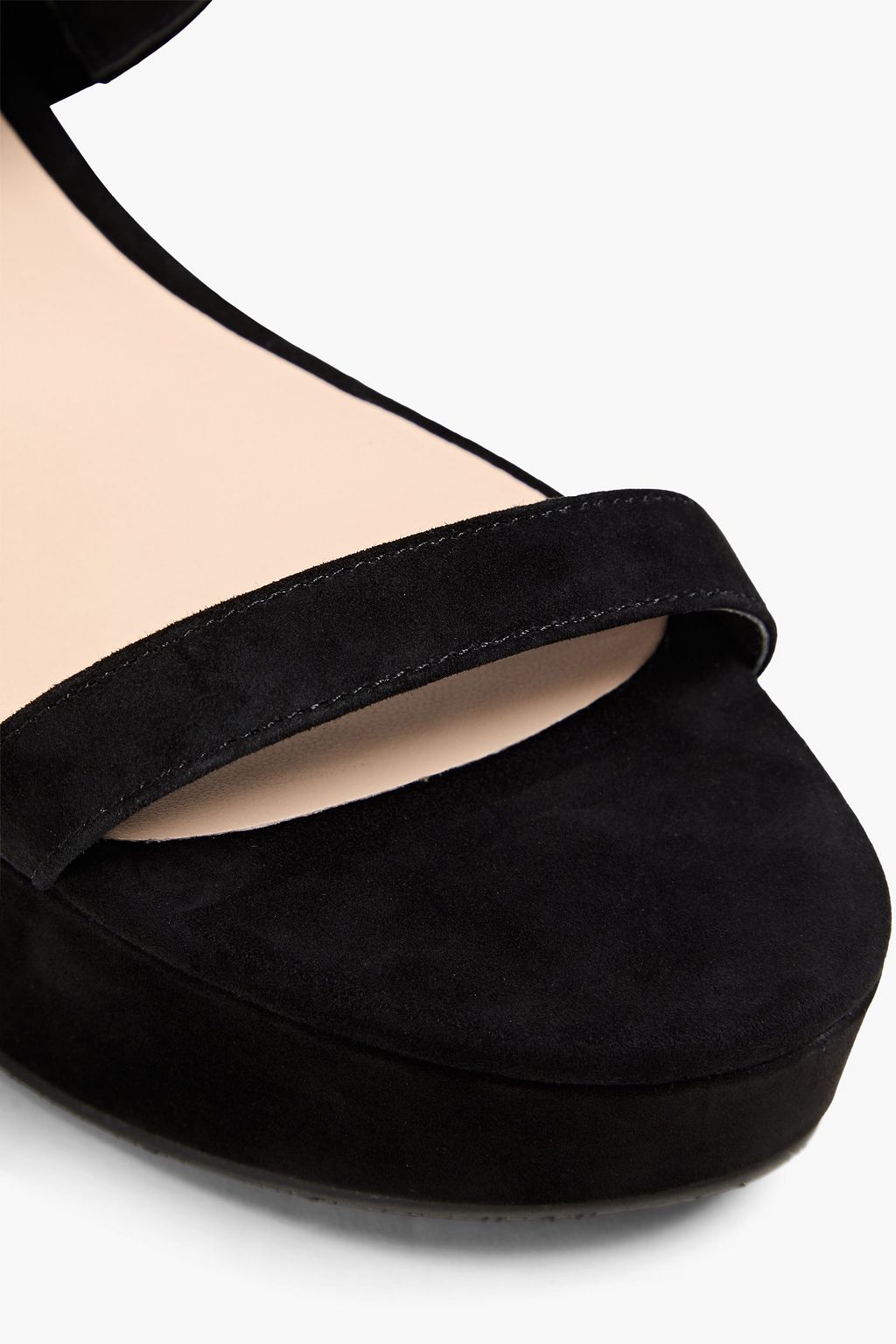 STUART WEITZMAN スエード プラットフォームミュール