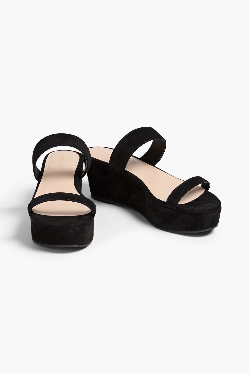 STUART WEITZMAN スエード プラットフォームミュール