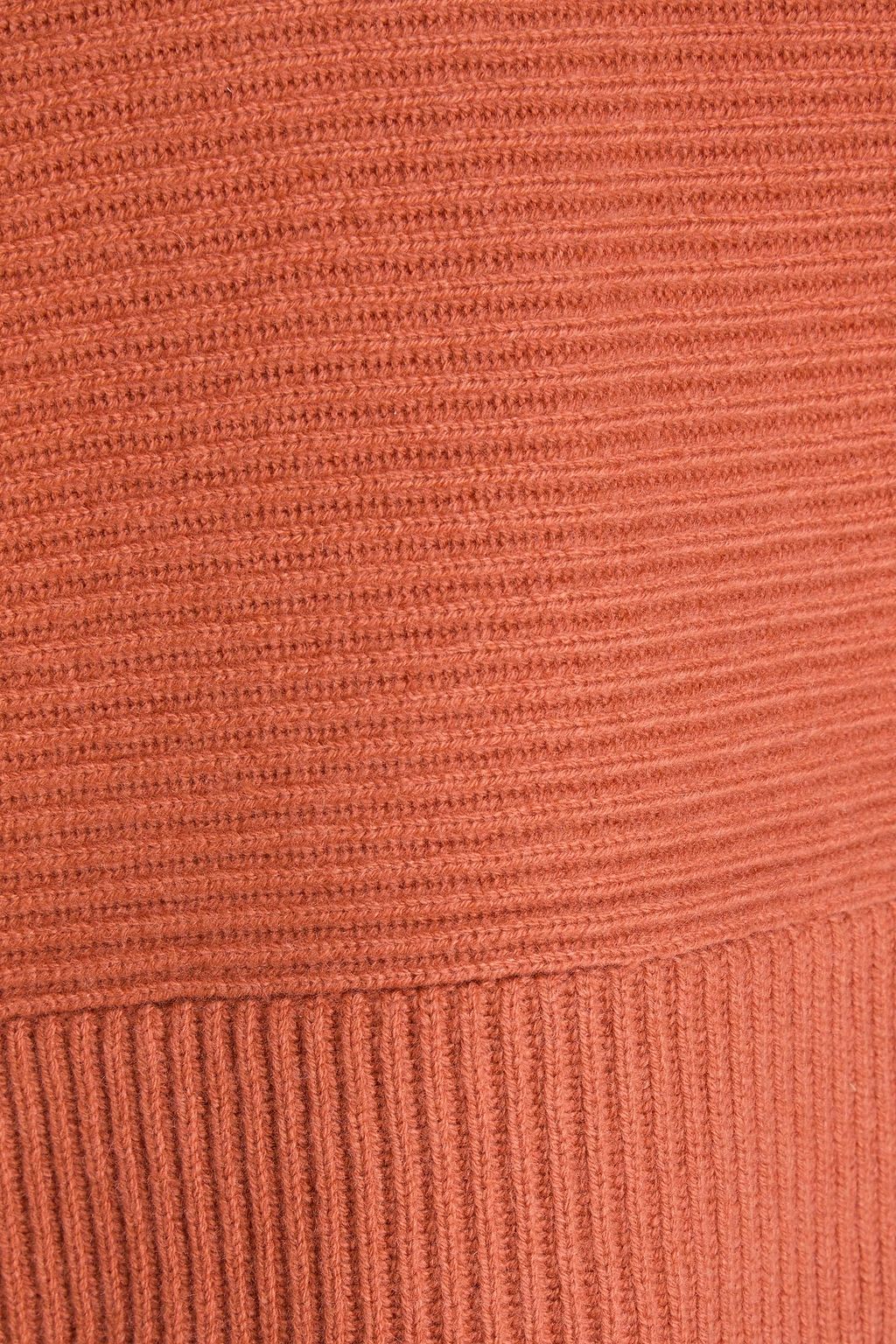 BRUNELLO CUCINELLI كنزة رياضية بياقة عالية مصنوعة من الكشمير بتصميم مضلّع ومزينة بالخرز