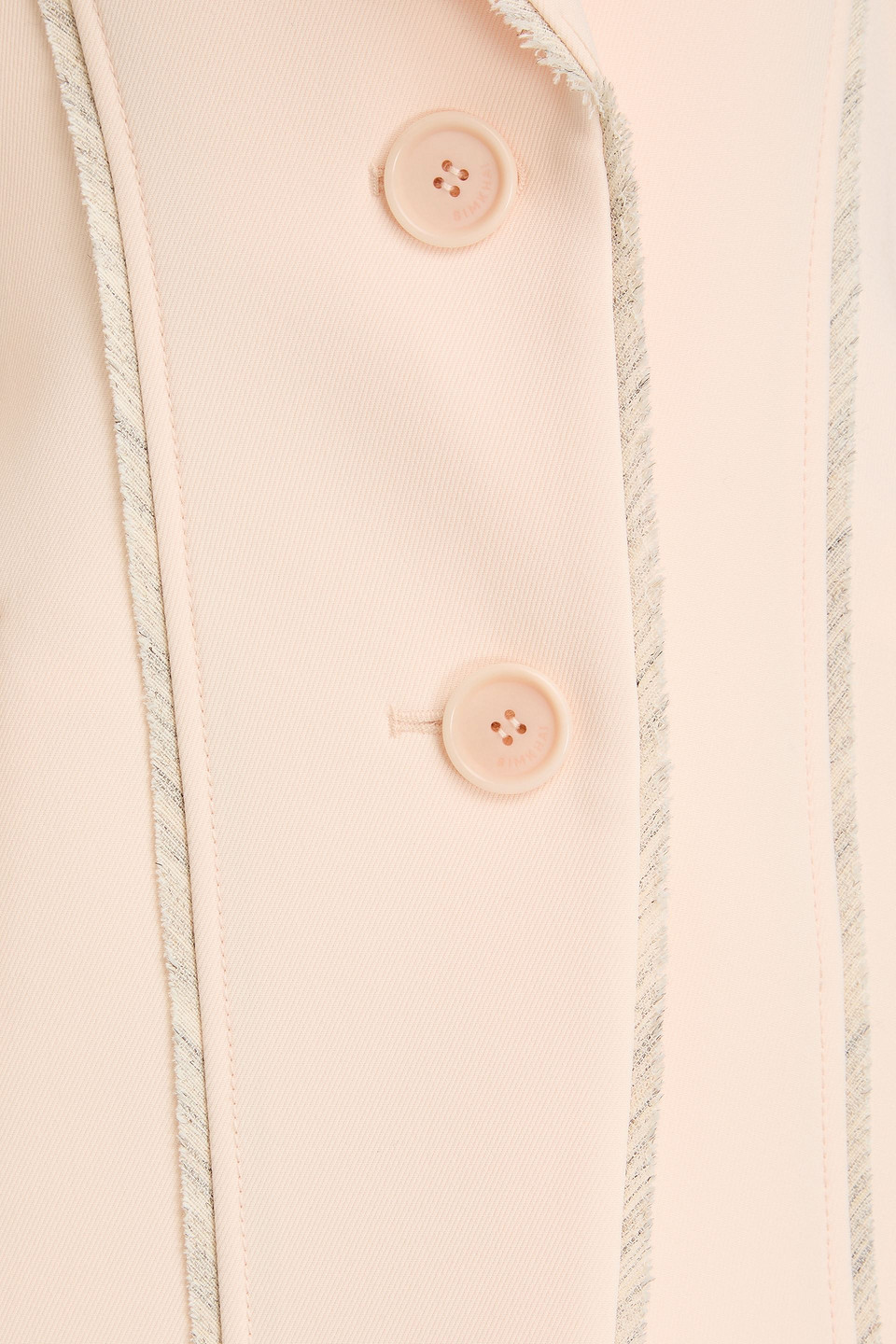 Simkhai Woody Frayed Twill Blazer In Pastel Orange