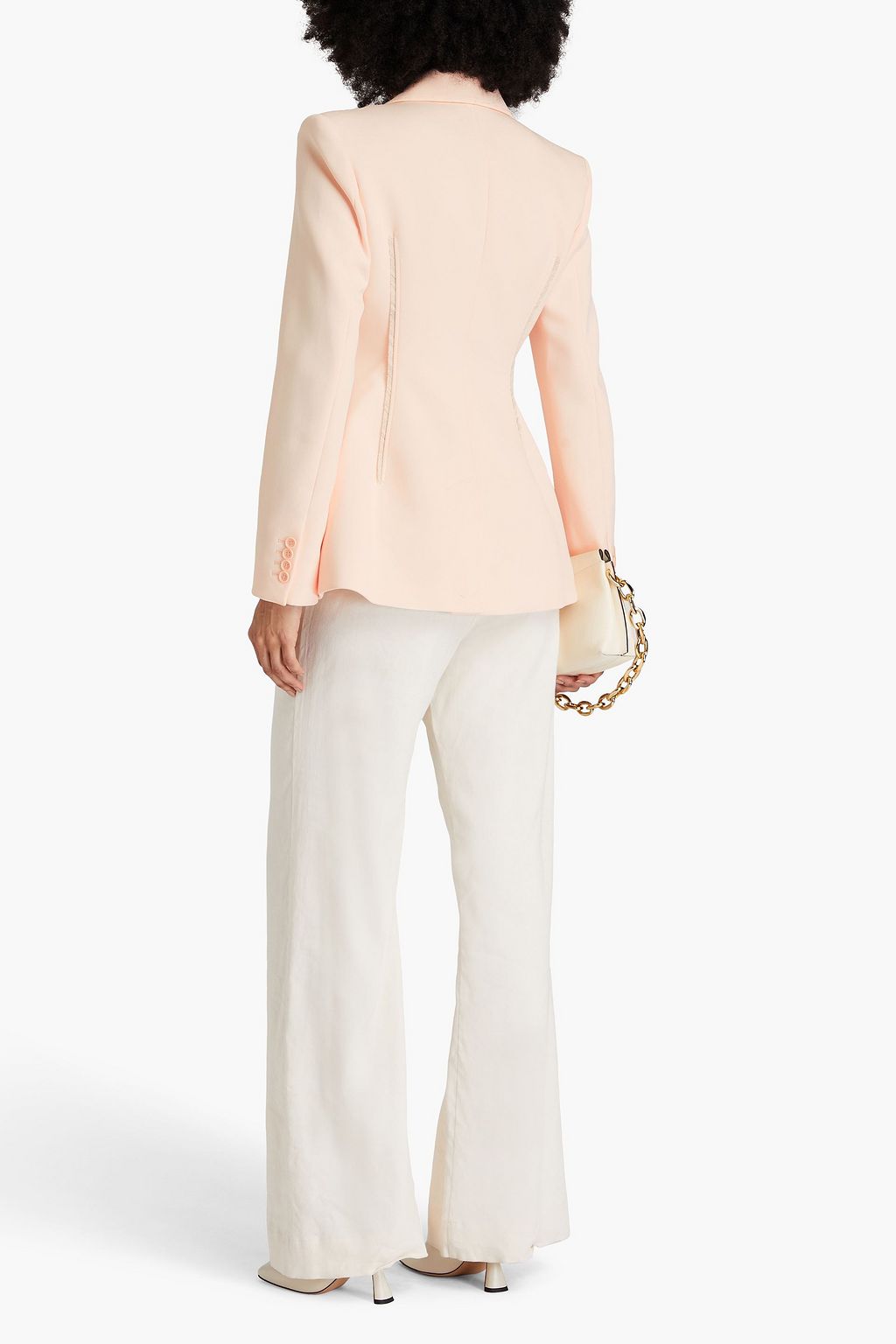 SIMKHAI Woody frayed twill blazer