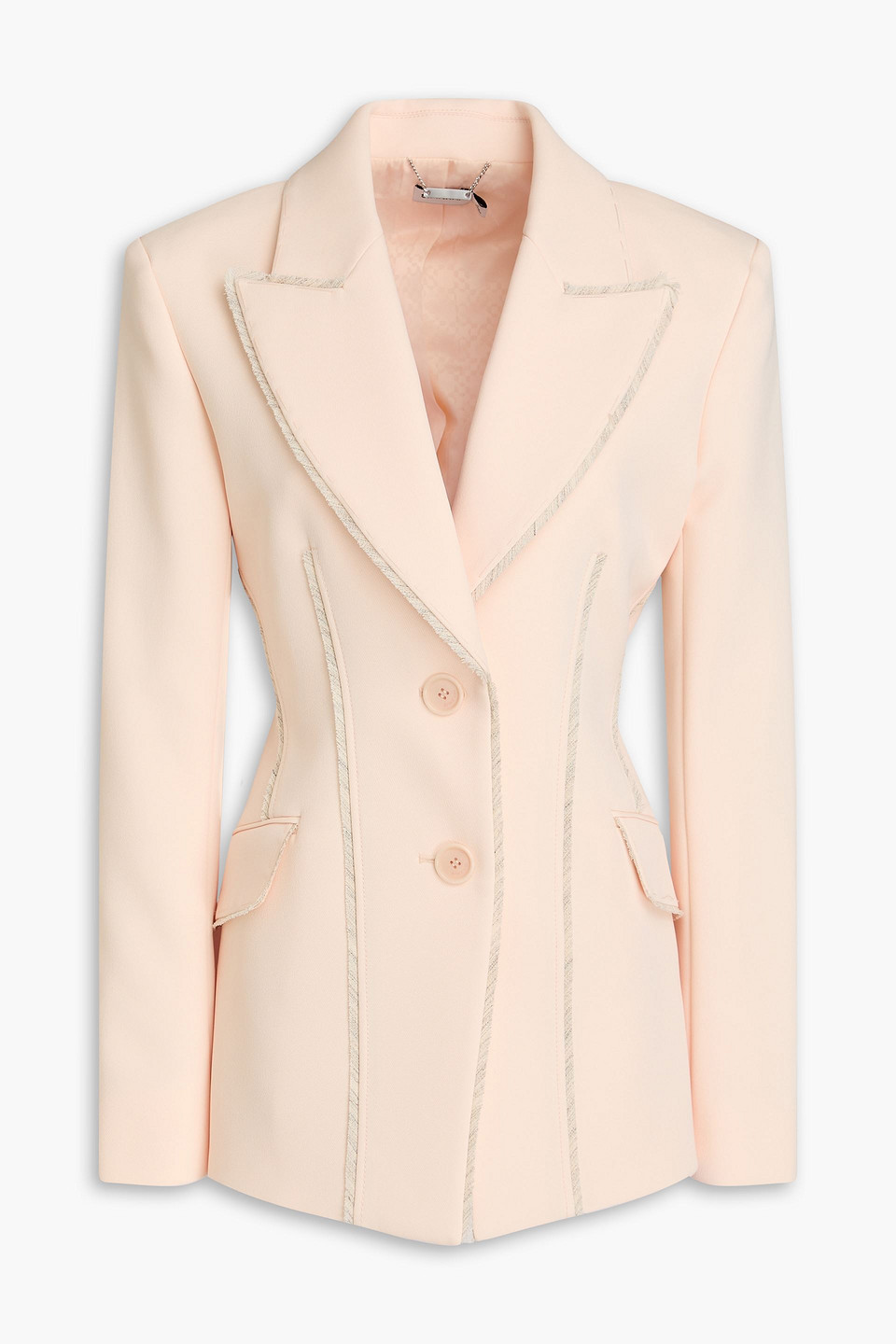 Simkhai Woody Frayed Twill Blazer In Neutral