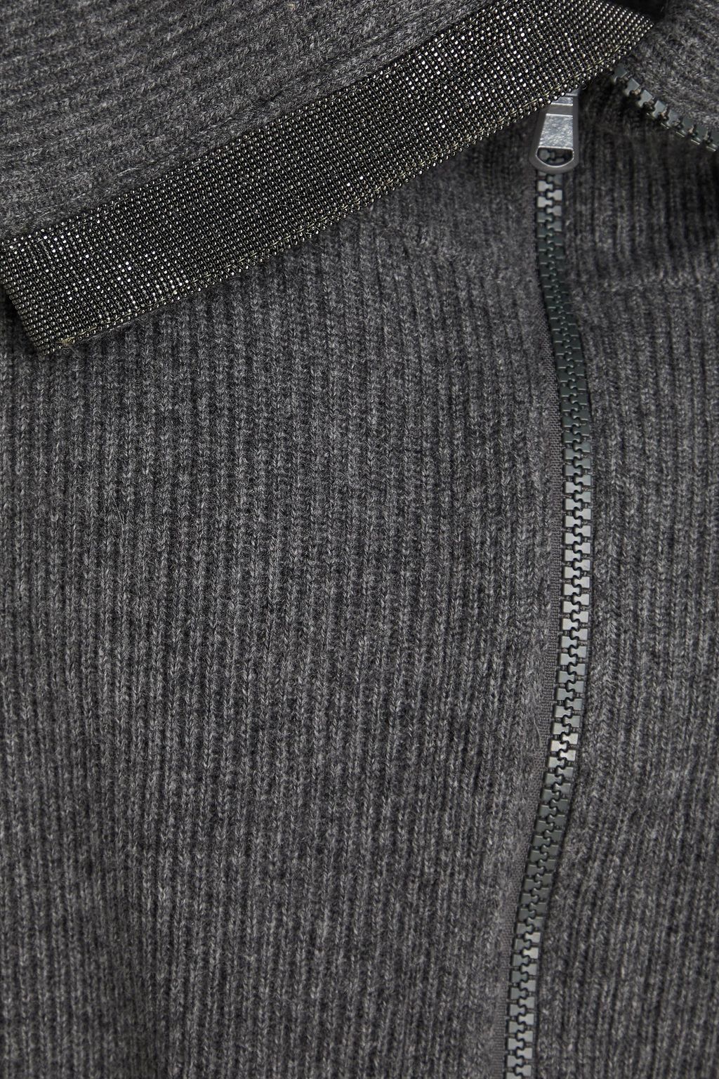 BRUNELLO CUCINELLI Cropped bead-embellished cashmere cardigan