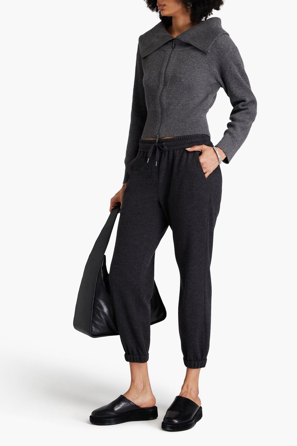 BRUNELLO CUCINELLI Cropped bead-embellished cashmere cardigan