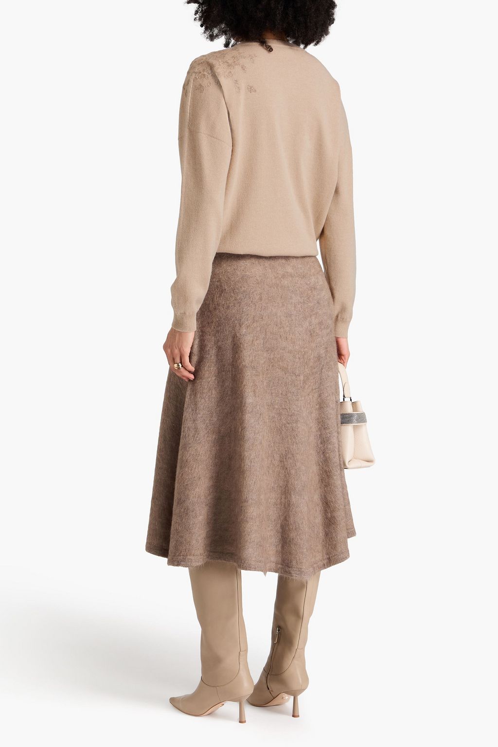 BRUNELLO CUCINELLI كنزة رياضية من الكشمير بتصميم مزركش