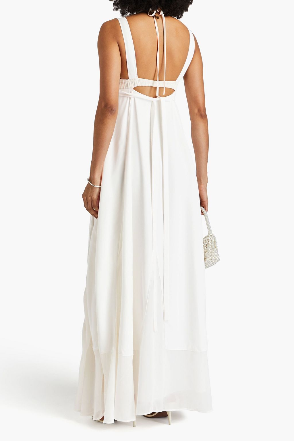SIMKHAI Darina cutout crepe maxi dress
