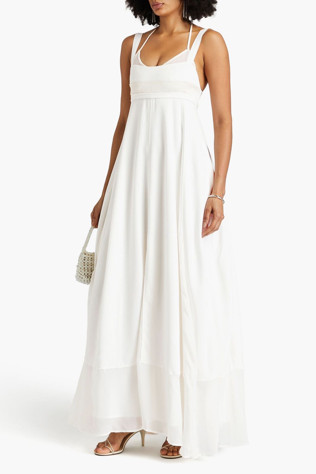 SIMKHAI Darina cutout crepe maxi dress