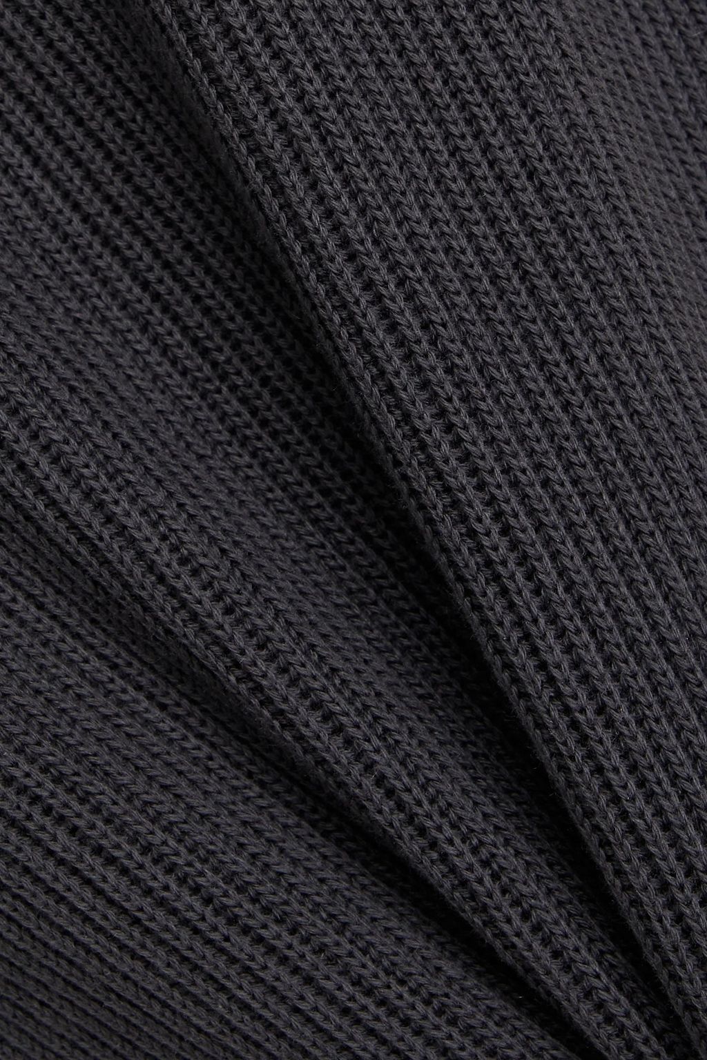 BRUNELLO CUCINELLI 비즈 장식 리브 코튼 스웨터