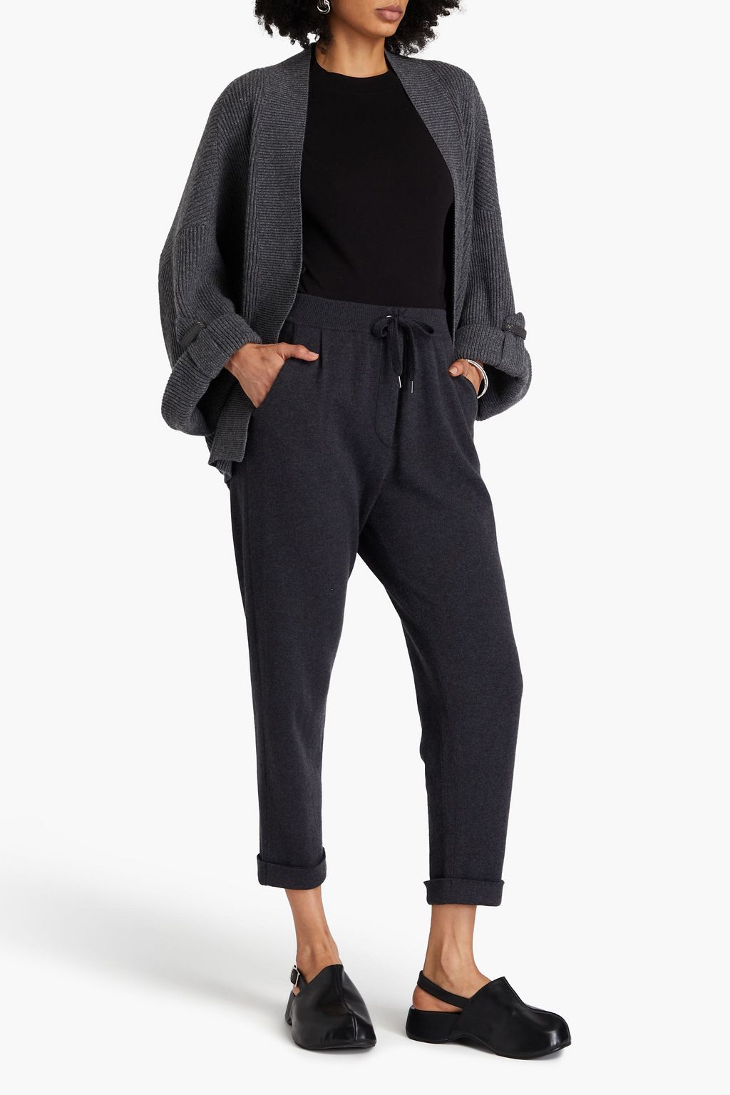 BRUNELLO CUCINELLI Cashmere tapered pants
