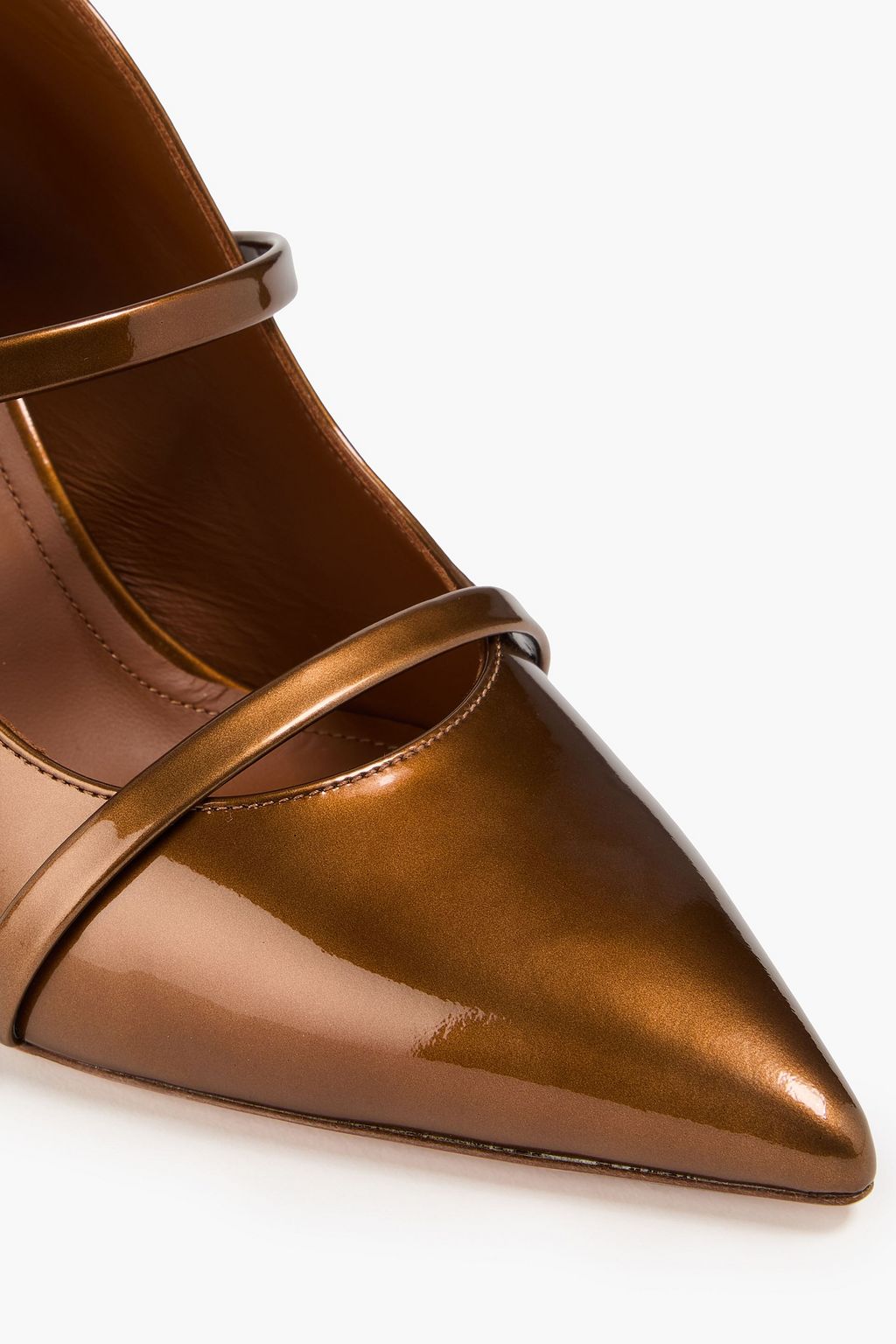 MALONE SOULIERS 모린 메탈릭 페이턴트 가죽 펌프스