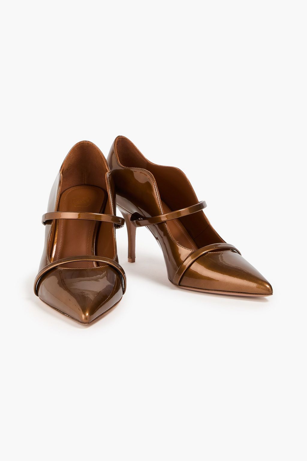 MALONE SOULIERS 모린 메탈릭 페이턴트 가죽 펌프스