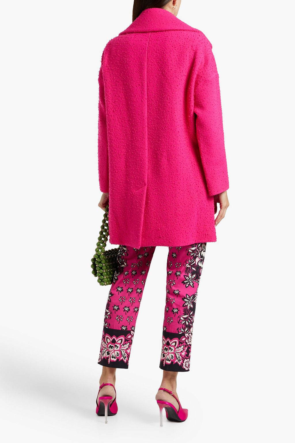 REDVALENTINO Double-breasted bouclé wool coat