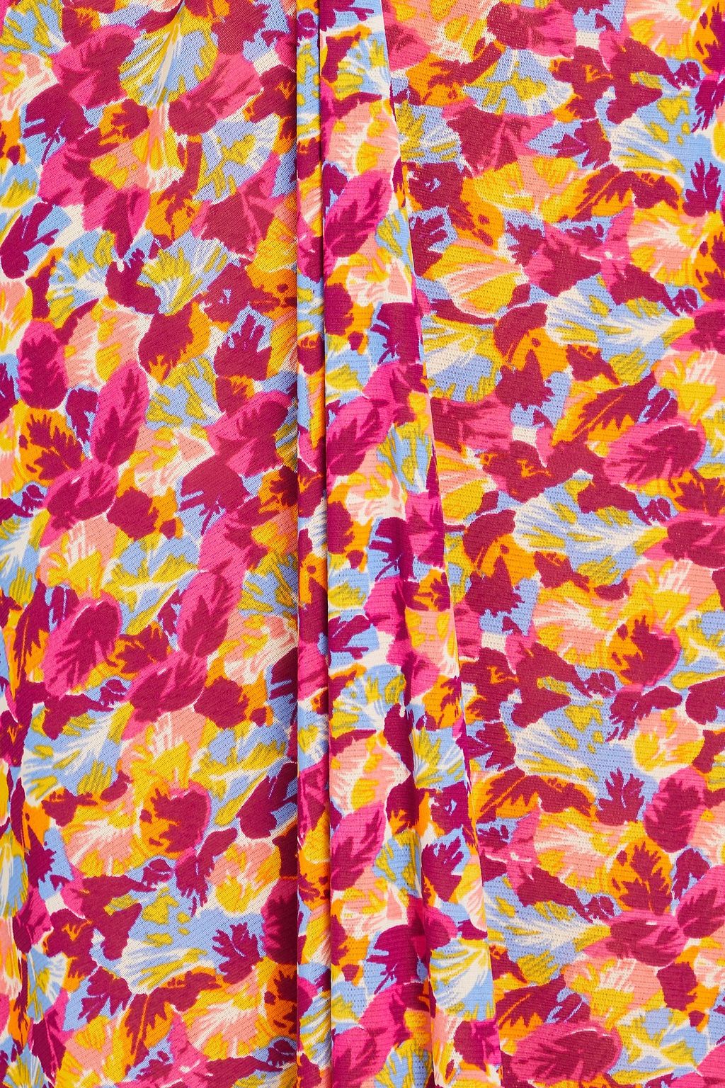 DIANE VON FURSTENBERG Koren reversible printed stretch-mesh midi dress