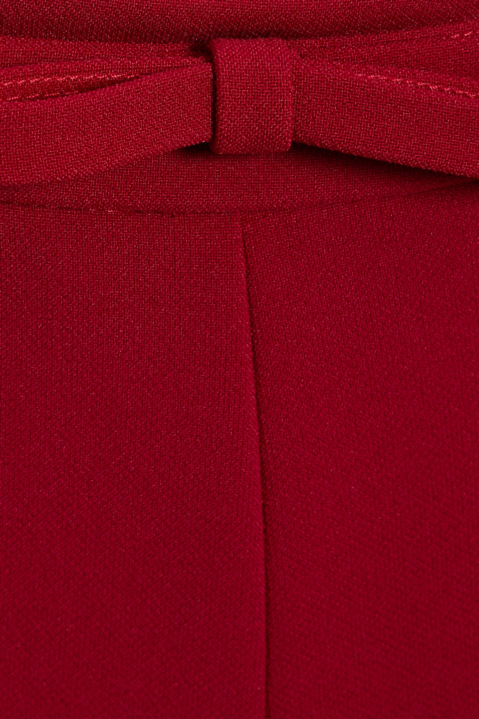 Red Valentino Bow-detailed Crepe Shorts In Red