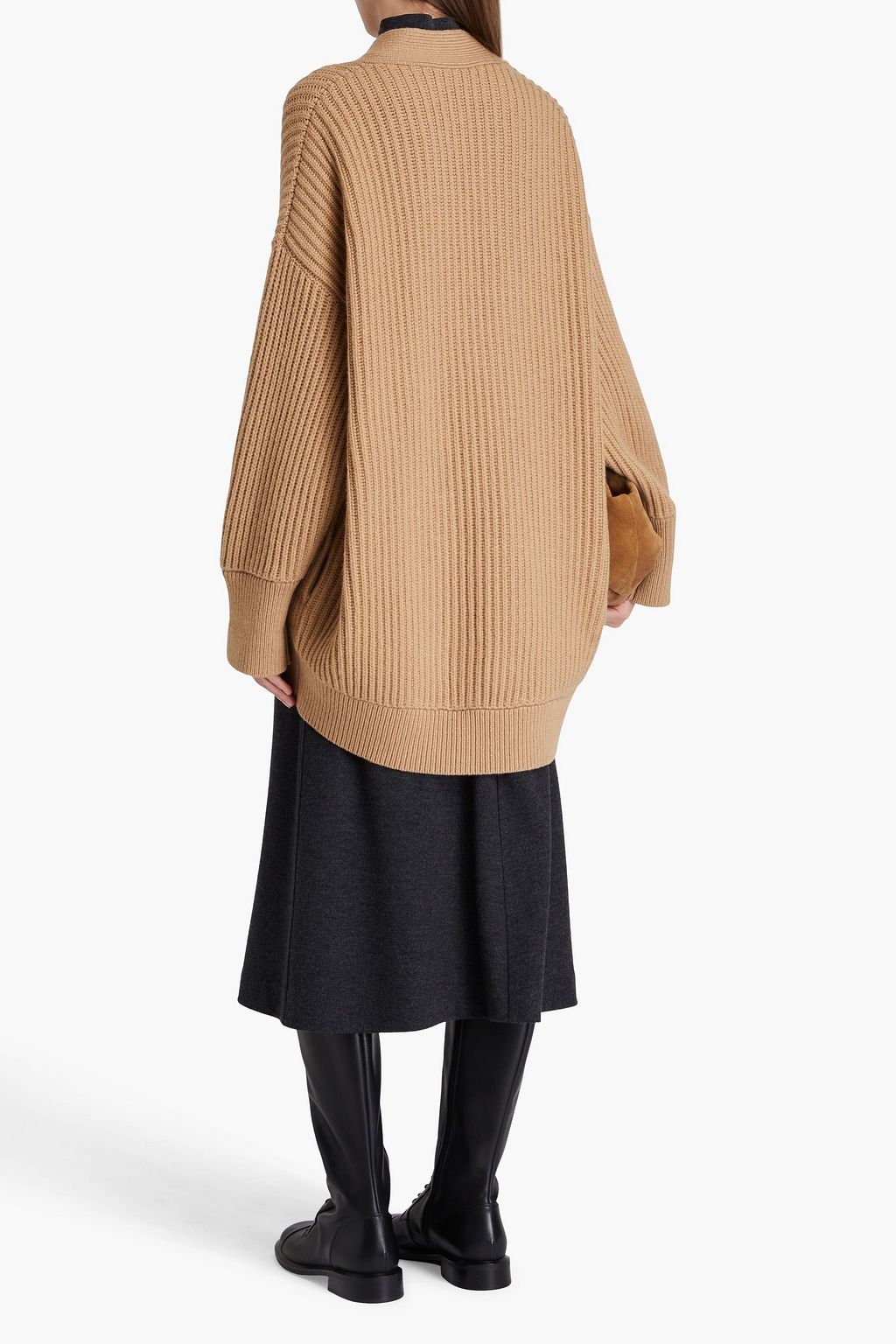 BRUNELLO CUCINELLI كارديغان من الكشمير المضلّع بتصميم مزركش