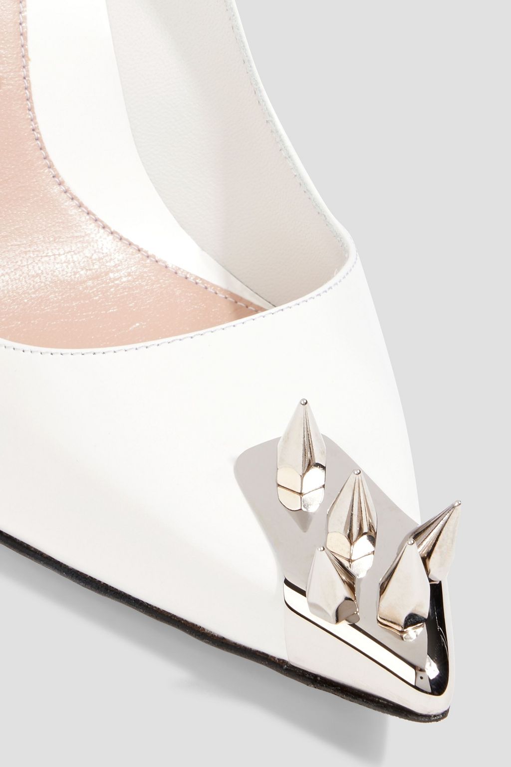 MCQUEEN Spiked leather pumps