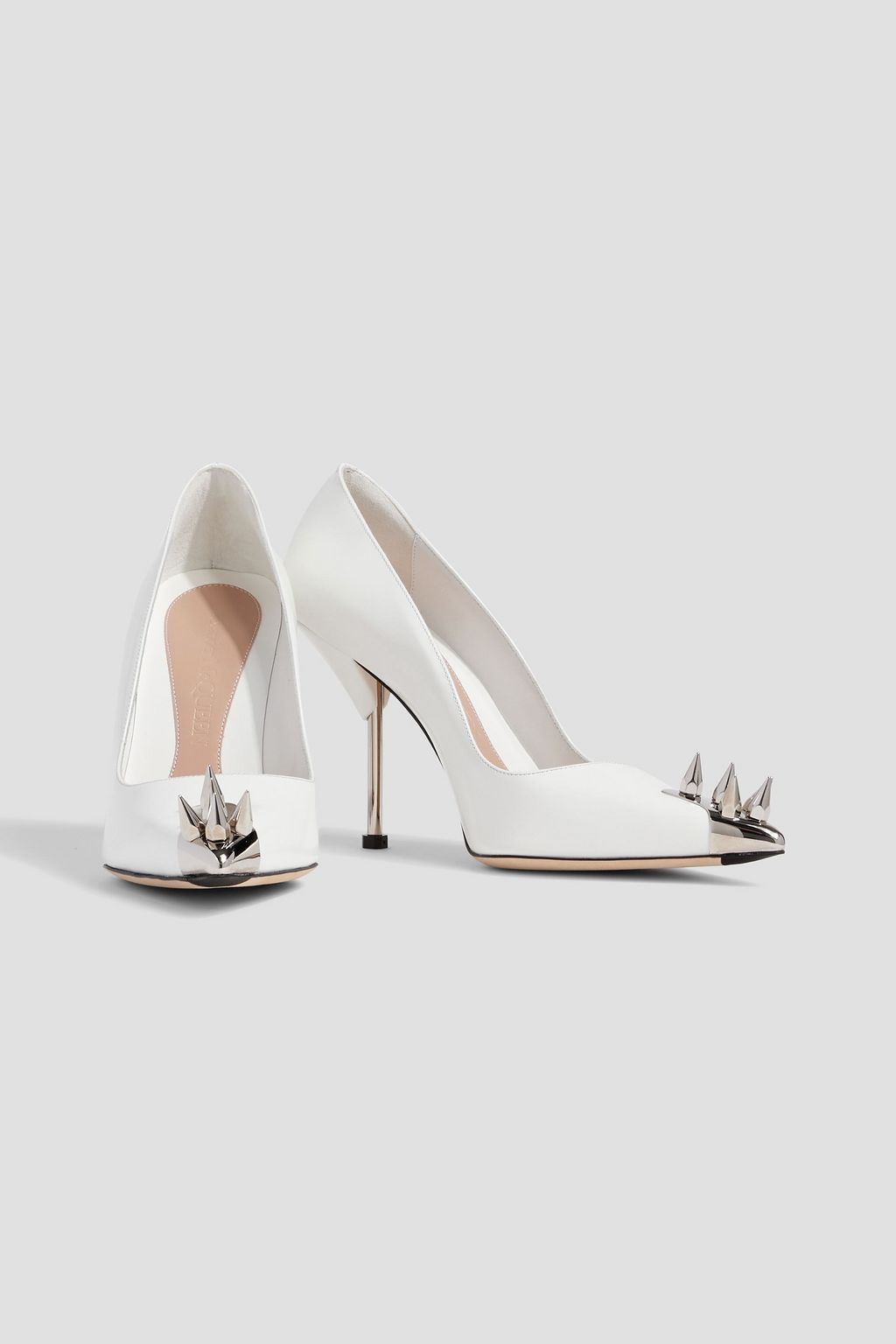 MCQUEEN Spiked leather pumps