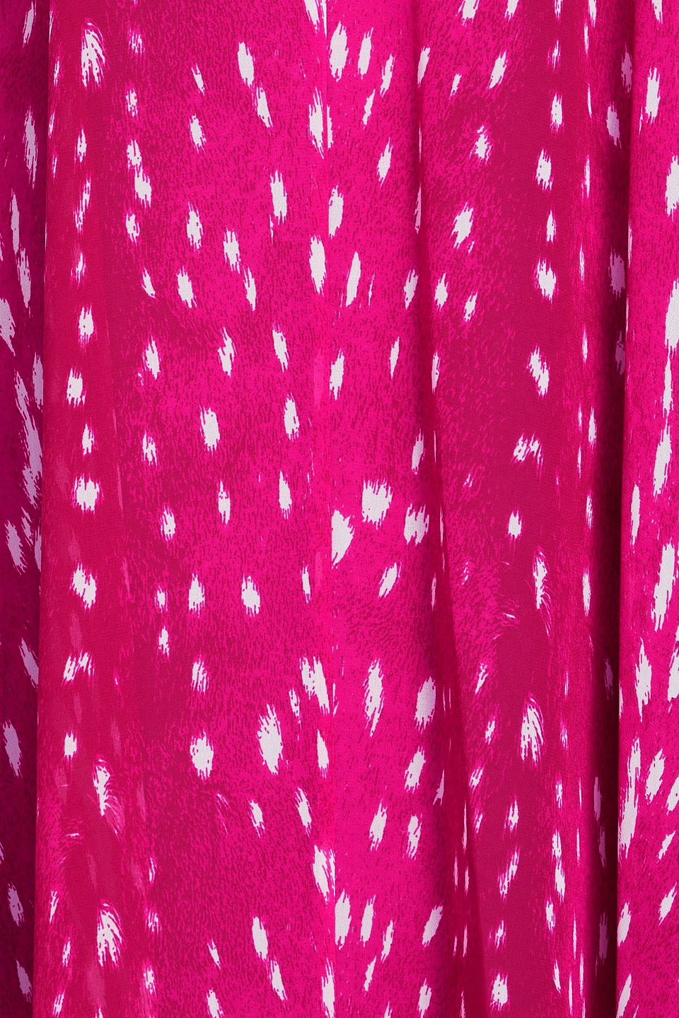 Diane Von Furstenberg Ileana Printed Georgette Midi Dress In Magenta